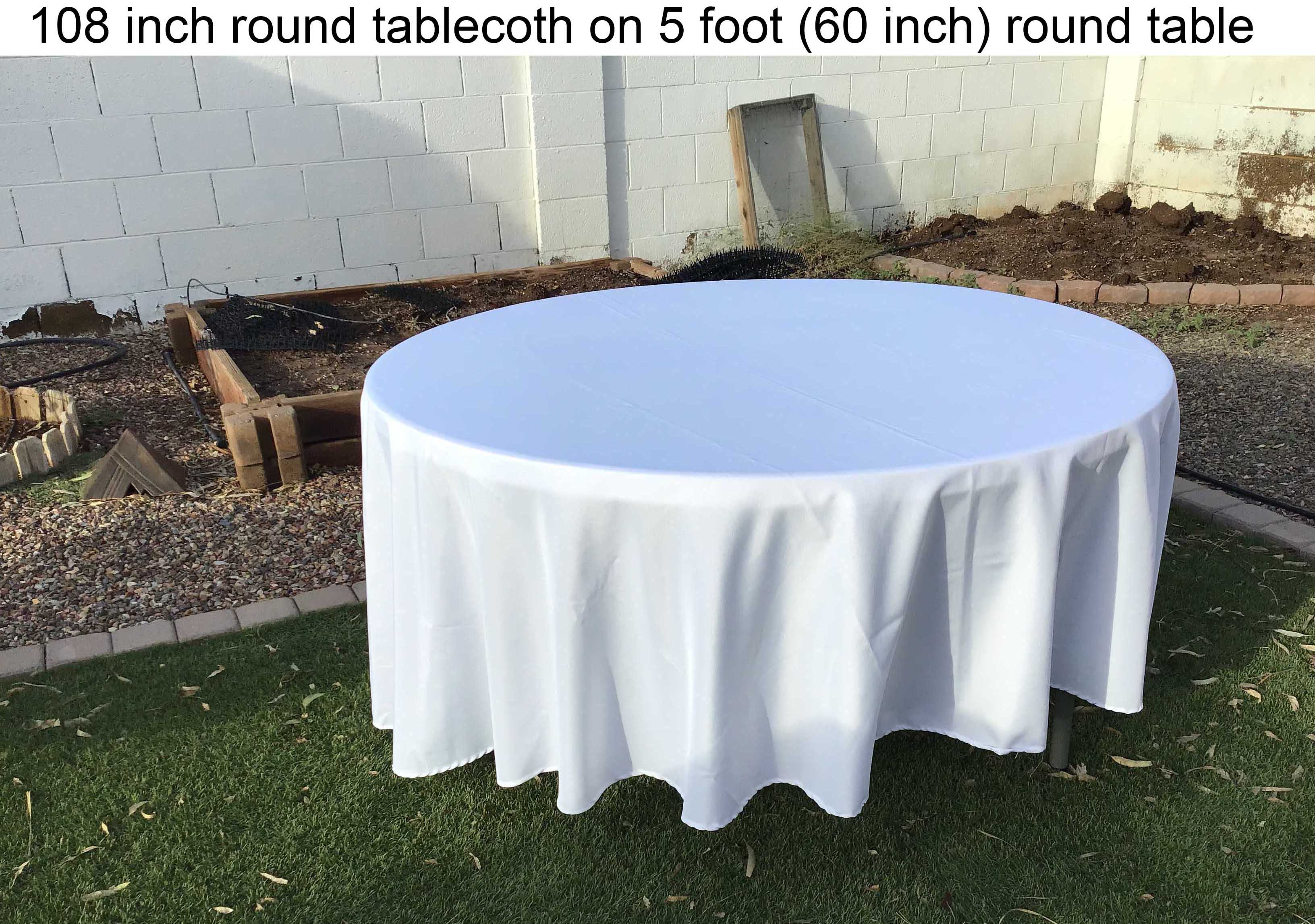 5 foot round tables