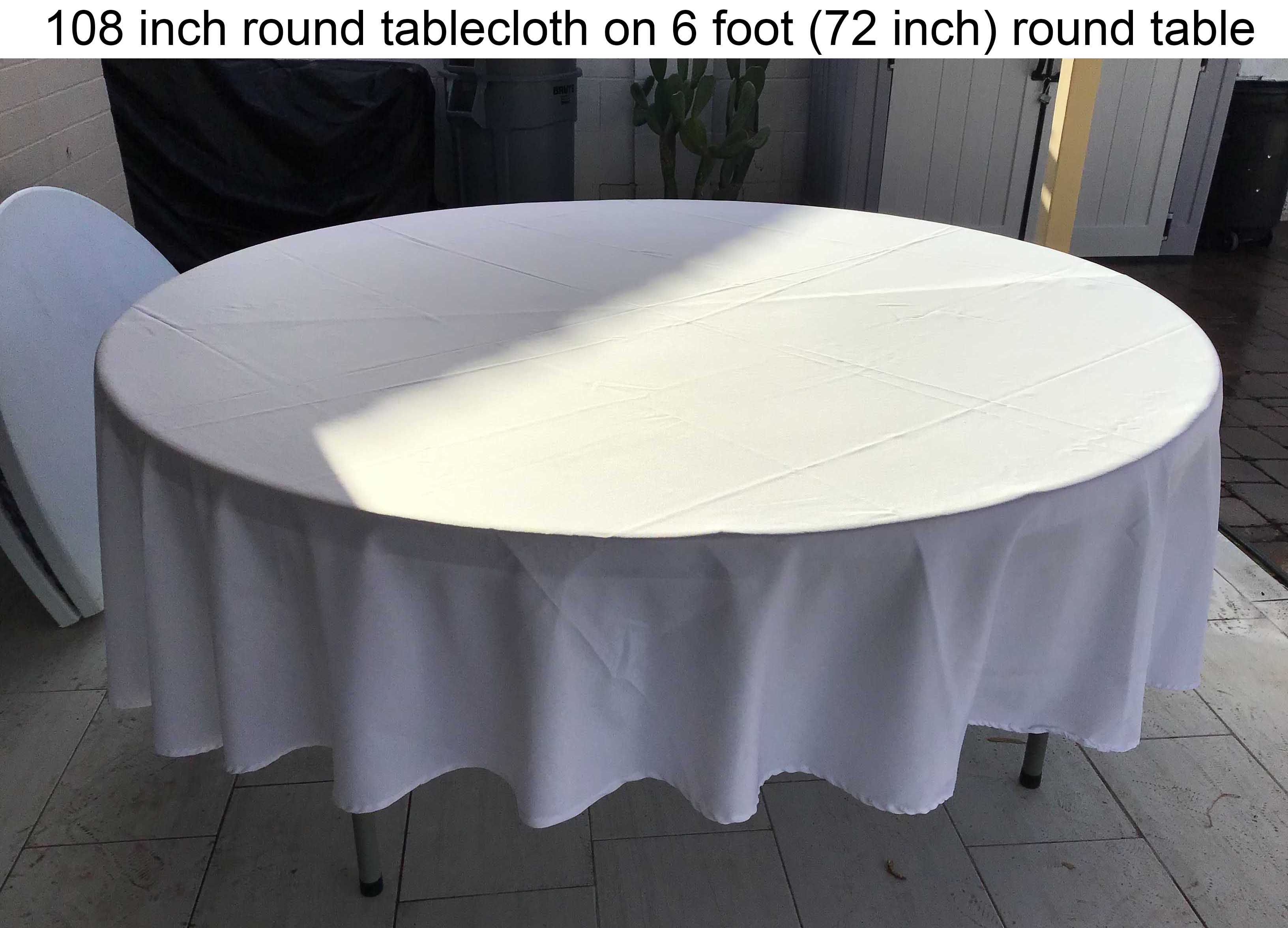 6 foot round tables