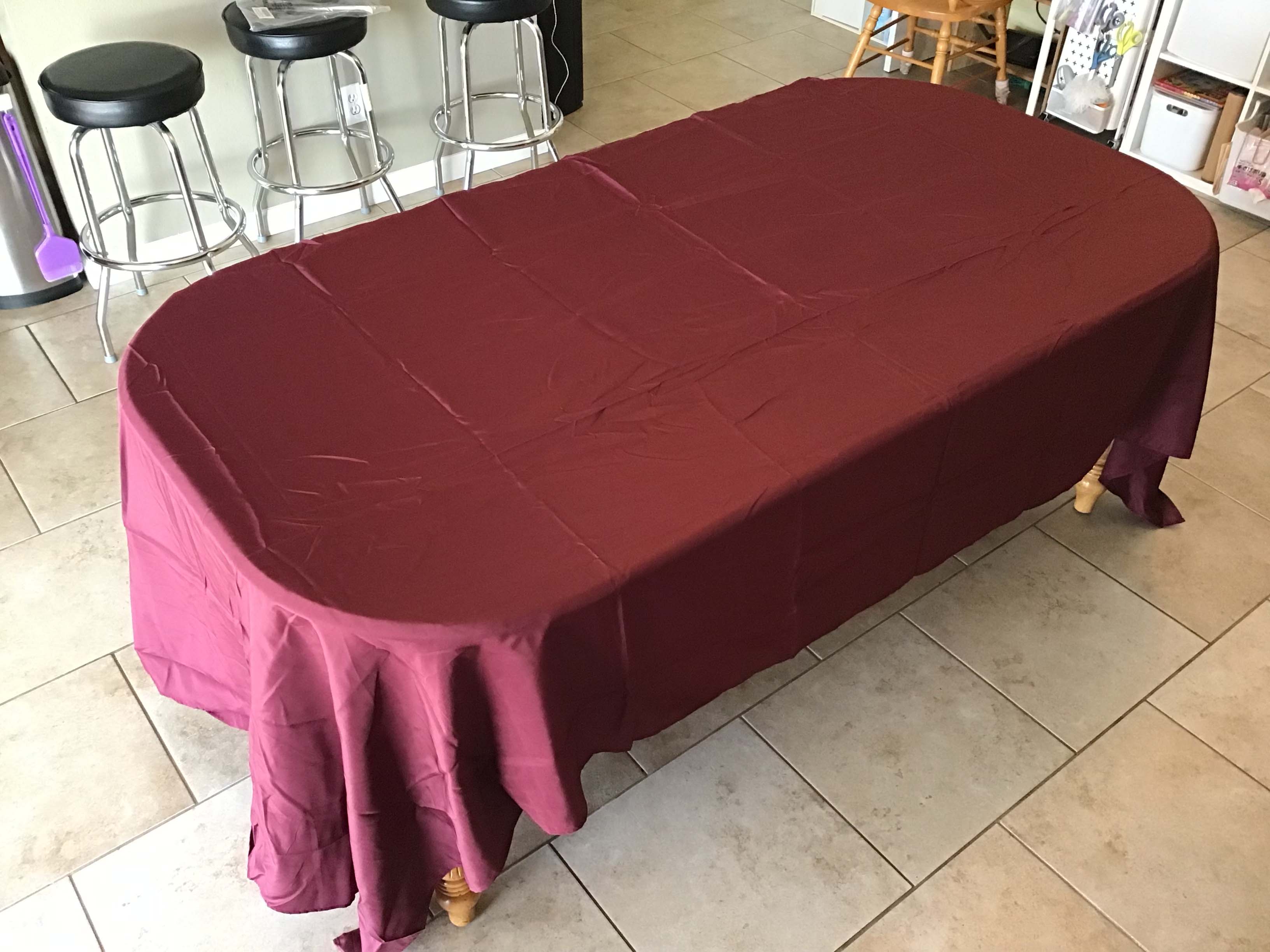 rectangle tablecloths (burgundy) - 60 x 126