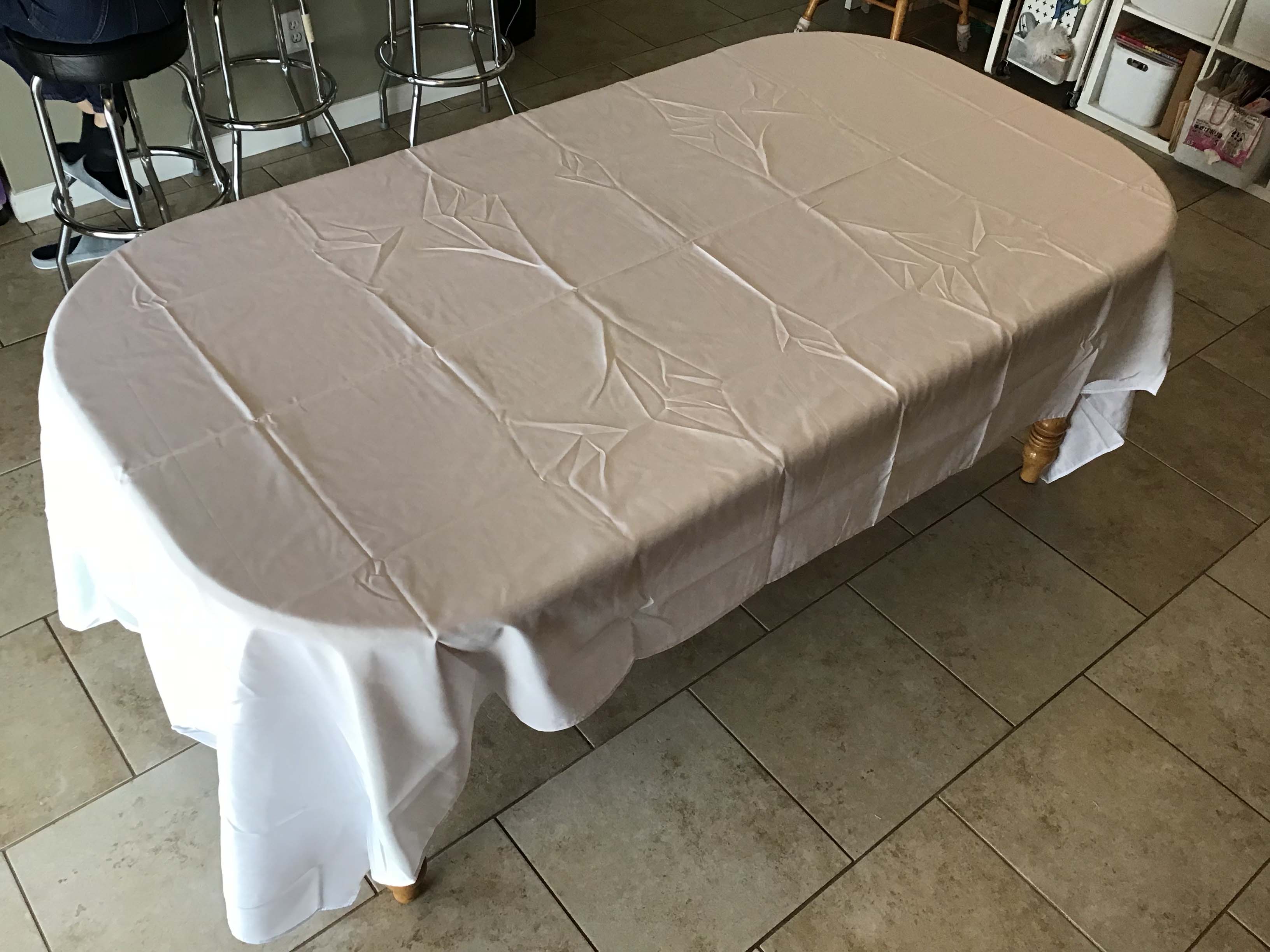 rectangle tablecloths (white) - 60 x 126