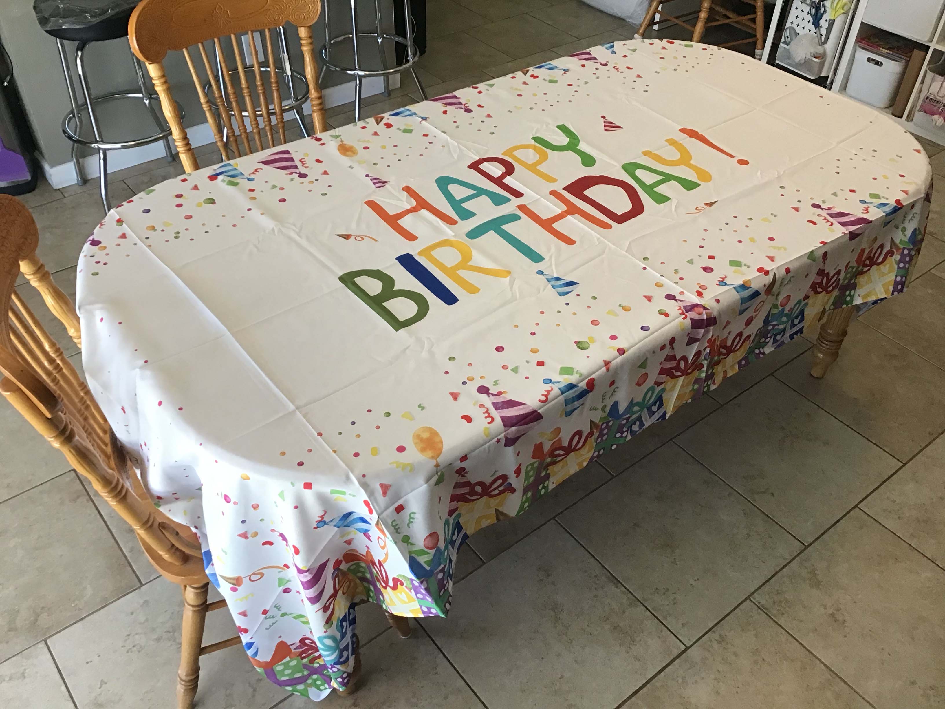 rectangle tablecloths (birthday) - 60 x 120