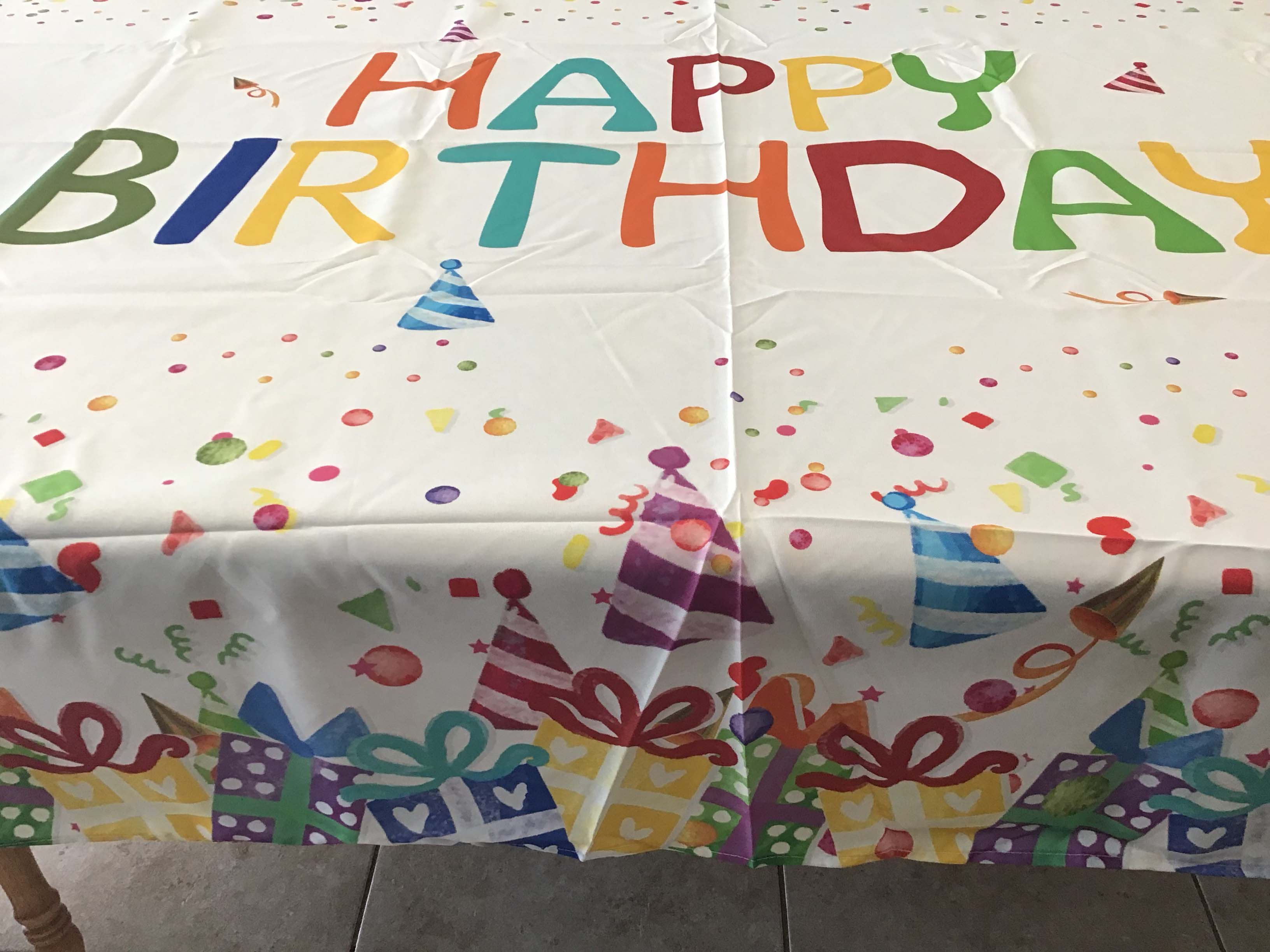 rectangle tablecloths (birthday) - 60 x 120