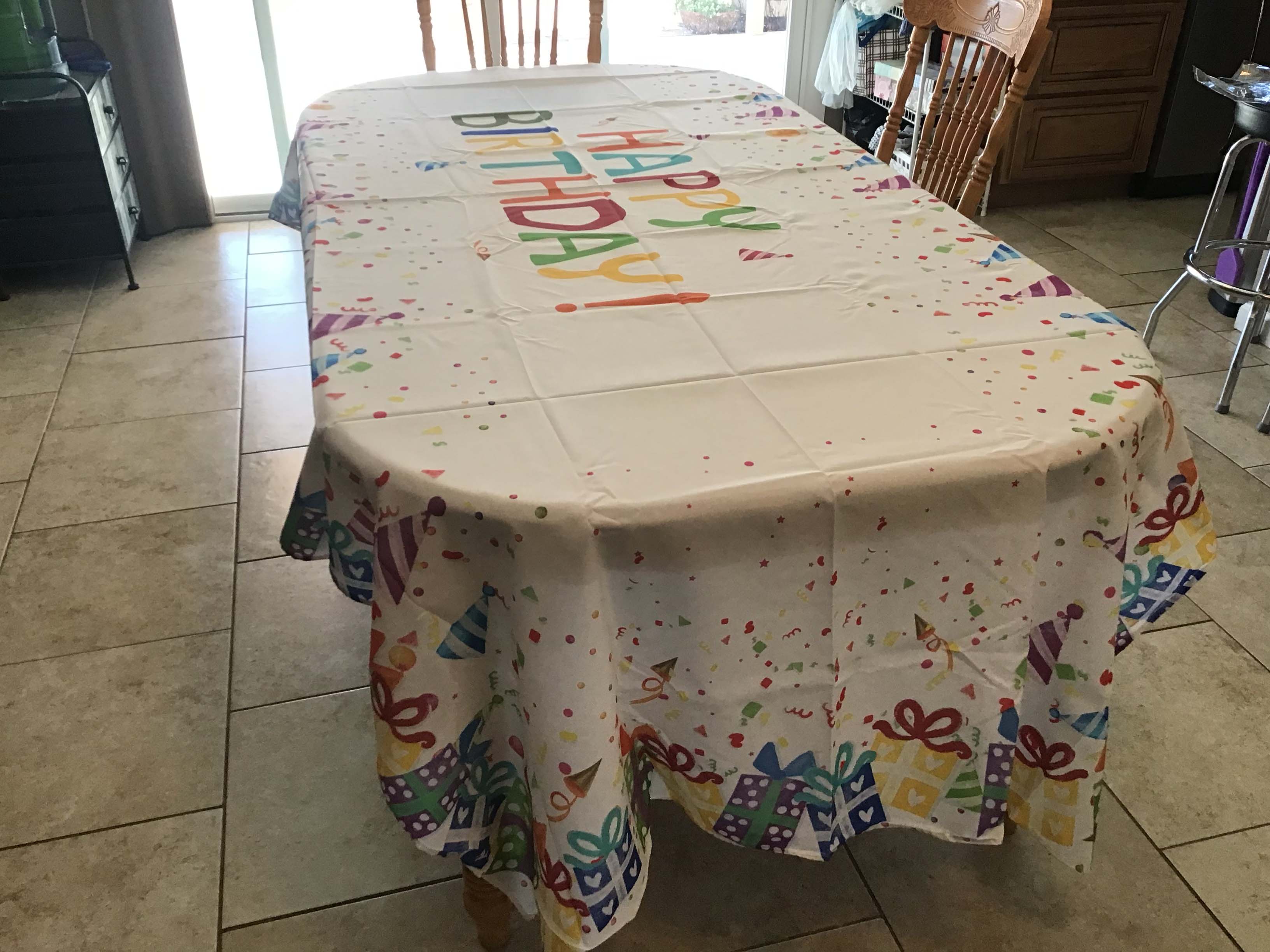 rectangle tablecloths (birthday) - 60 x 120