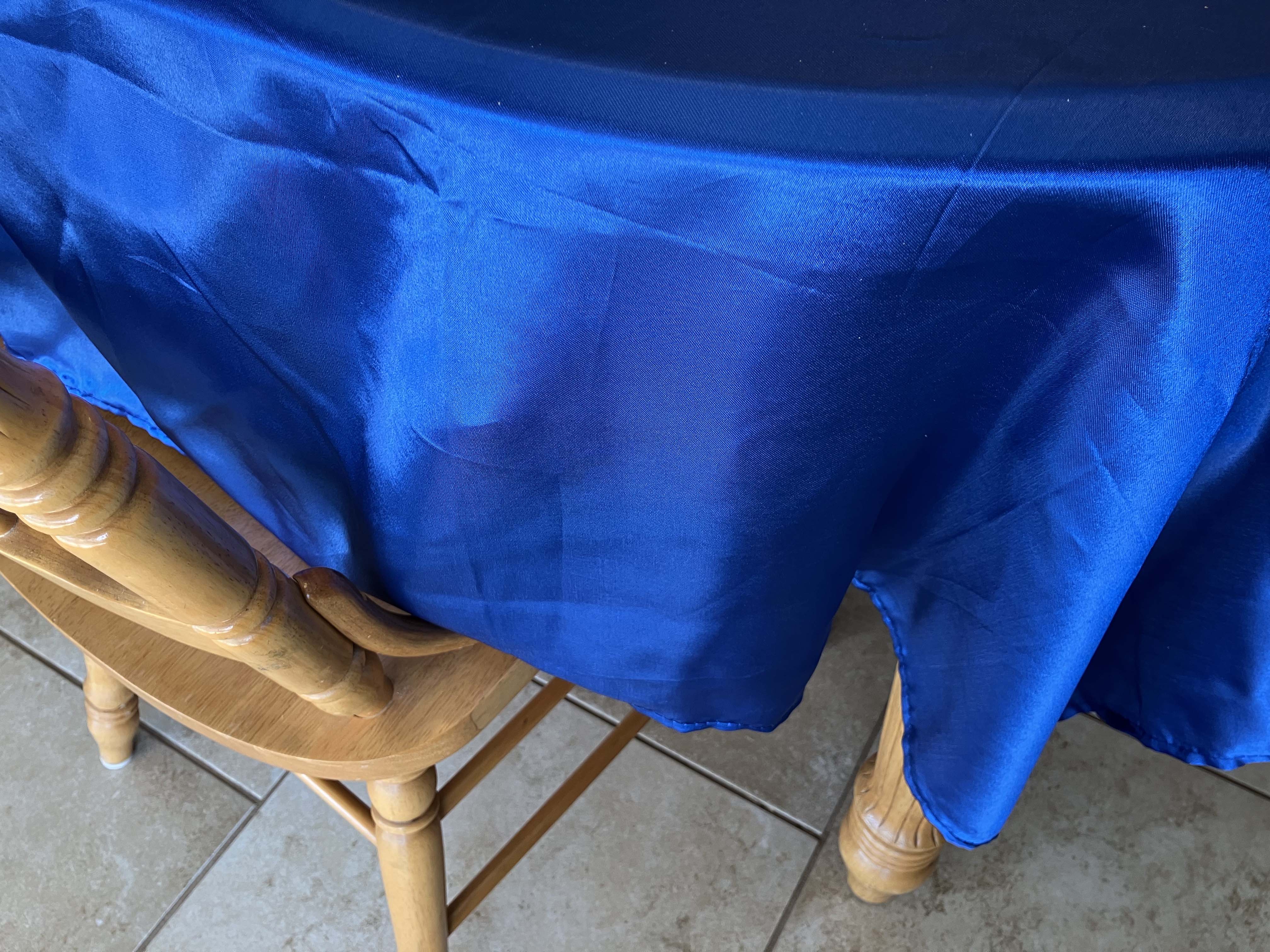 rectangle tablecloths (royal blue, smooth satin) - 60 x 102