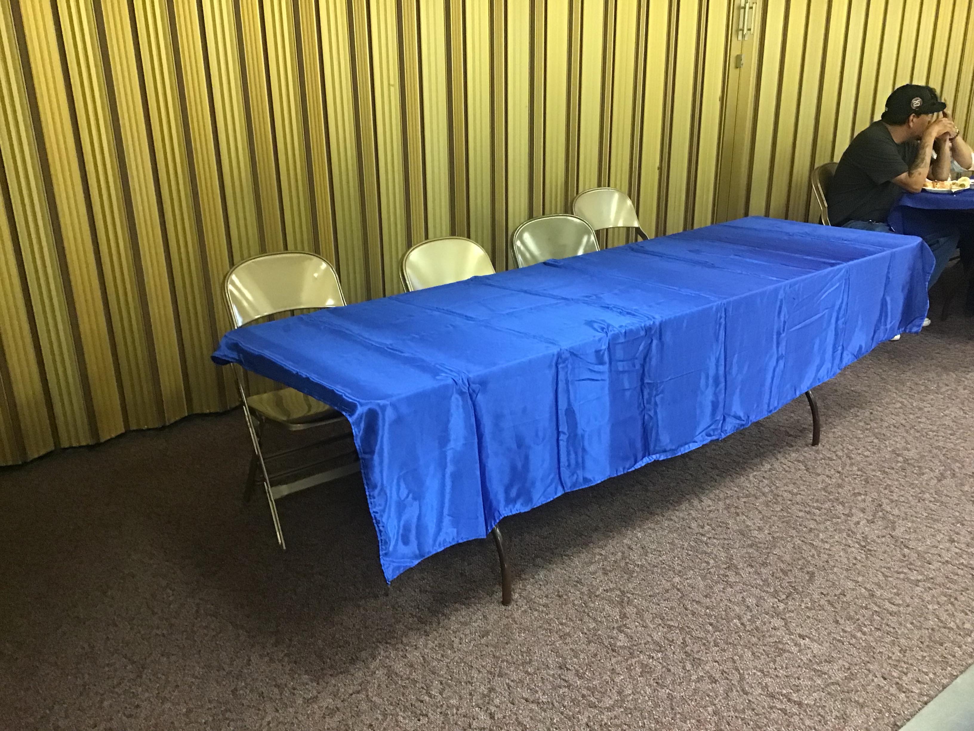 rectangle tablecloths (royal blue, smooth satin) - 60 x 102