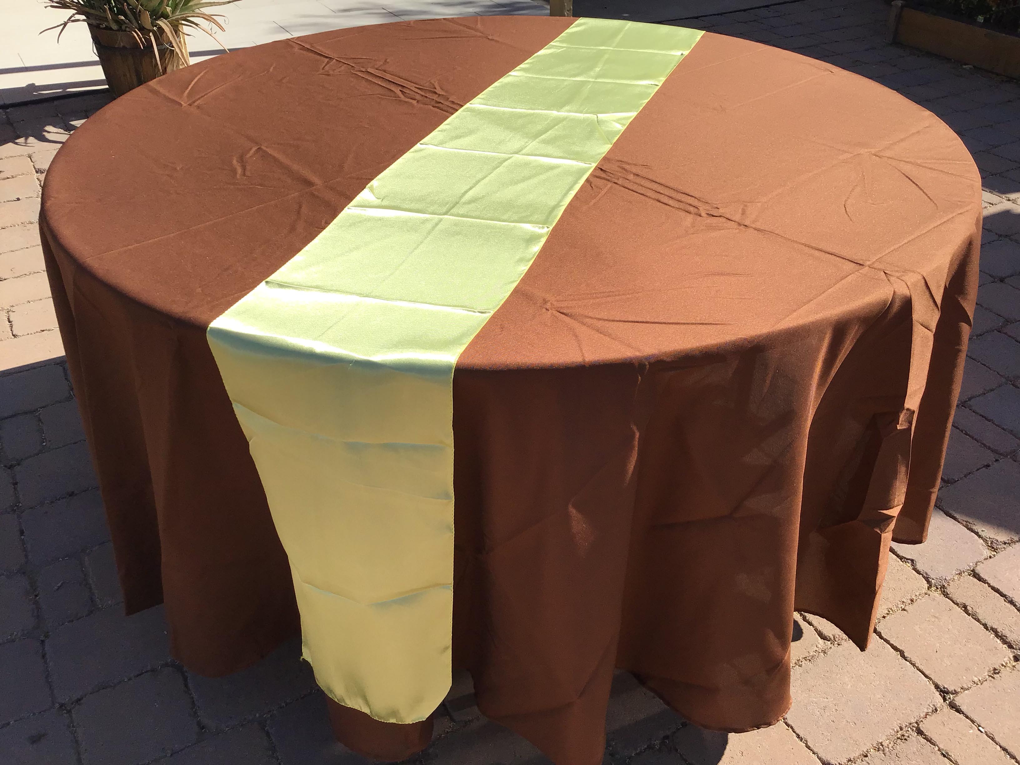 table runner (satin, yellow) - 12 x 108