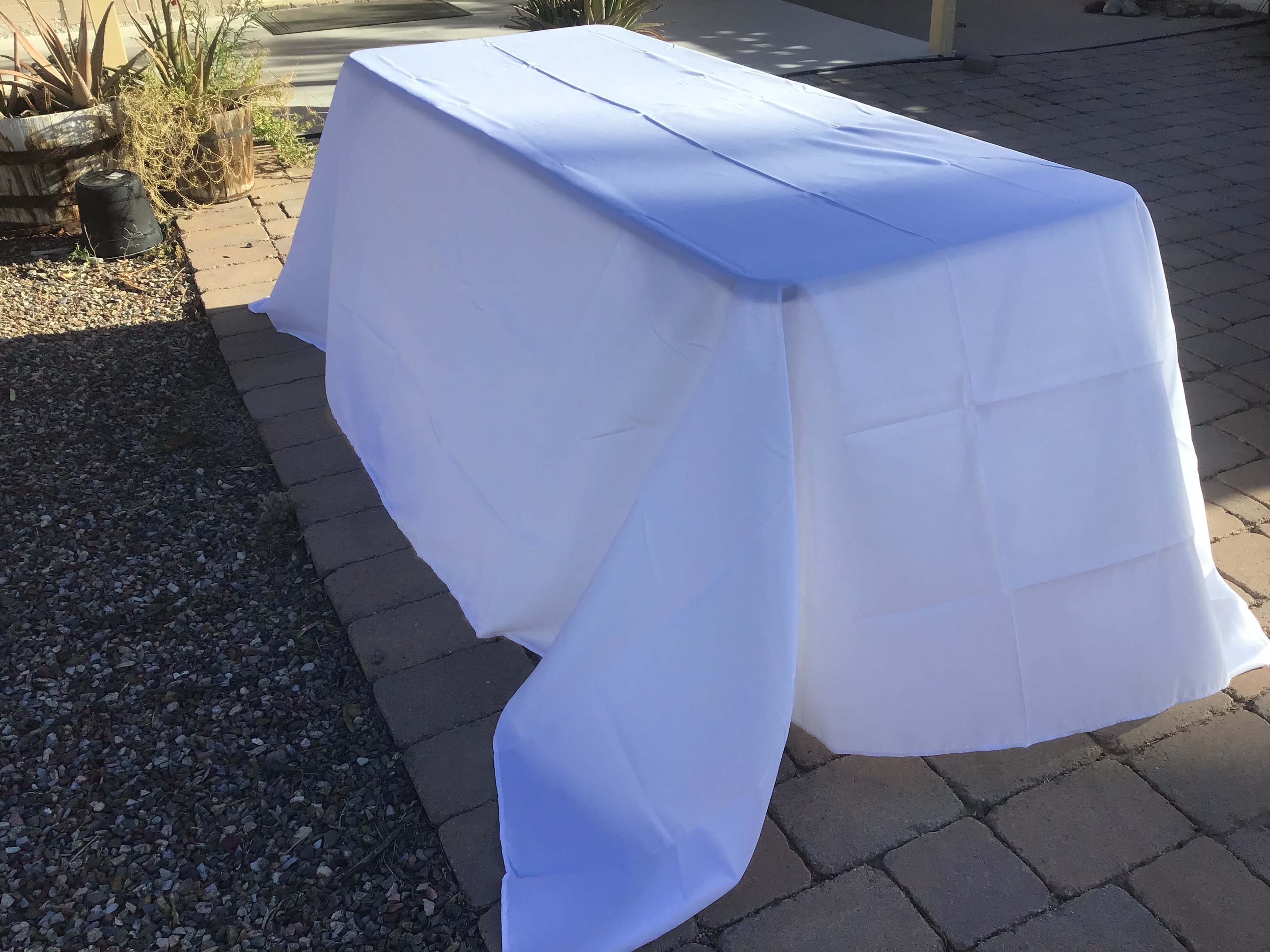 rectangle tablecloths (white) - 90 x 132