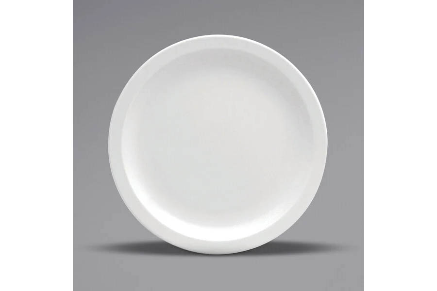 porcelain dessert plates (Oneida Buffalo bright white)