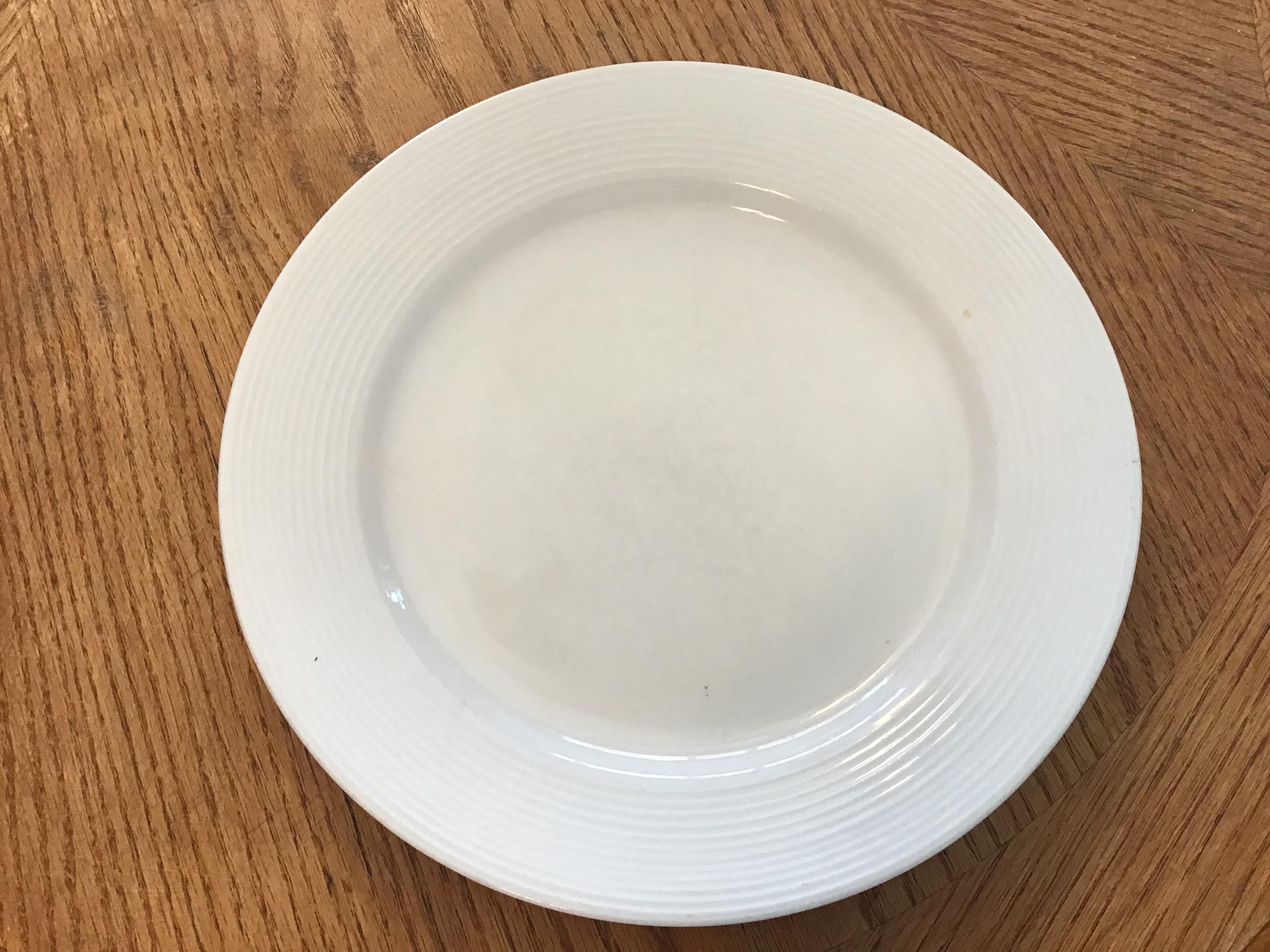 dinner plates - ceramic (white, Gibson)