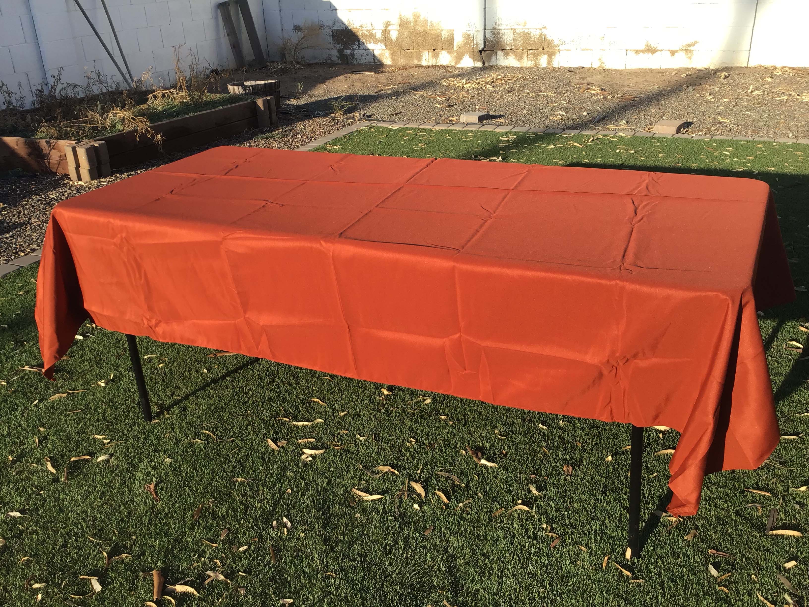 rectangle tablecloths (rust) - 60 x 102