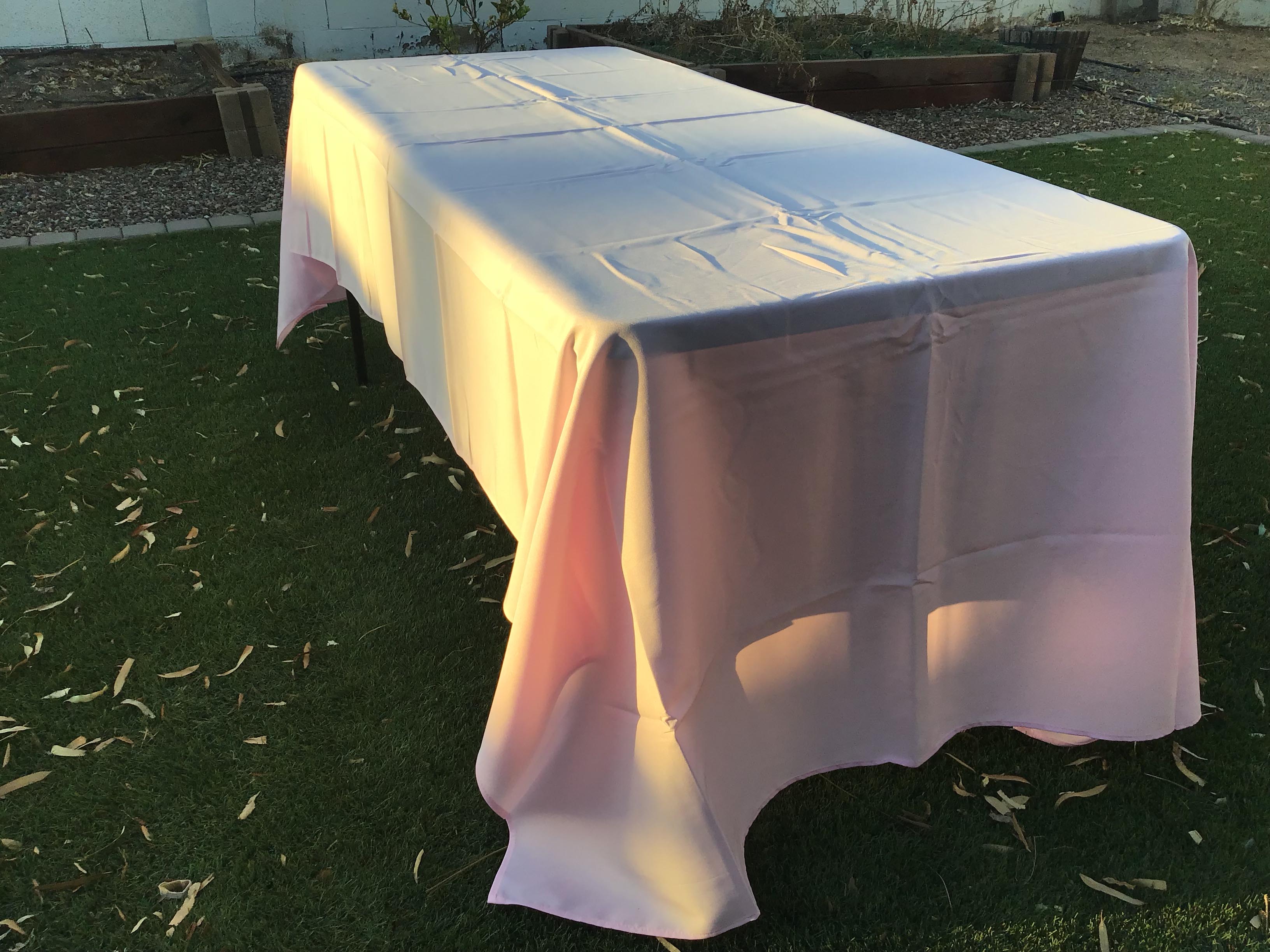 rectangle tablecloths (pastel pink) - 60 x 120