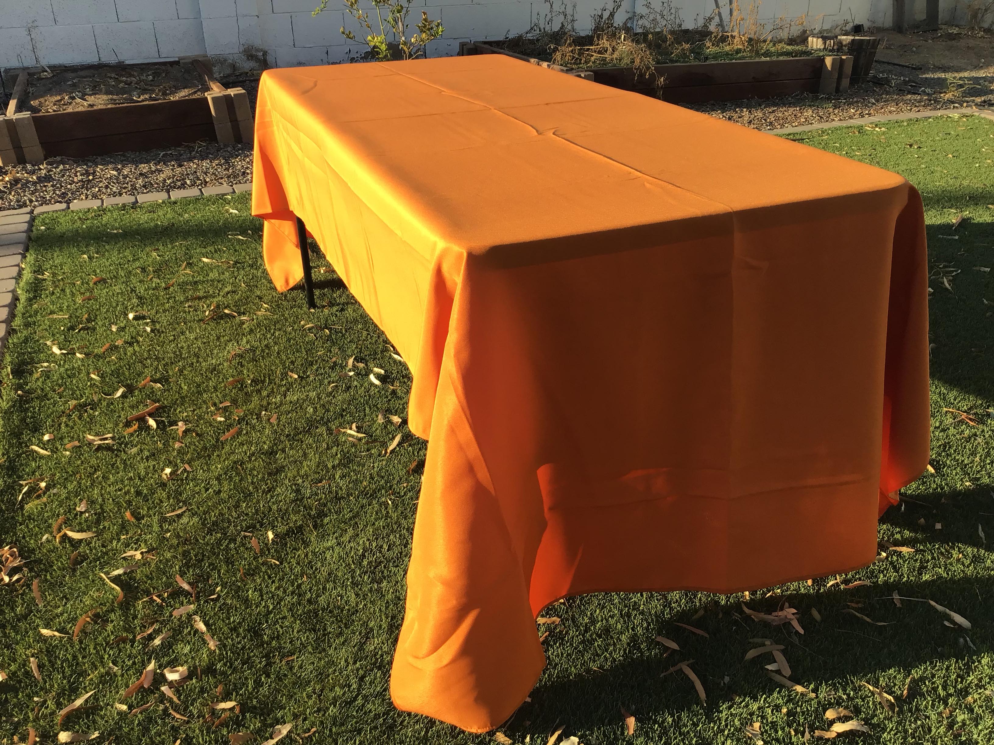 rectangle tablecloths (burnt orange) - 60 x 120