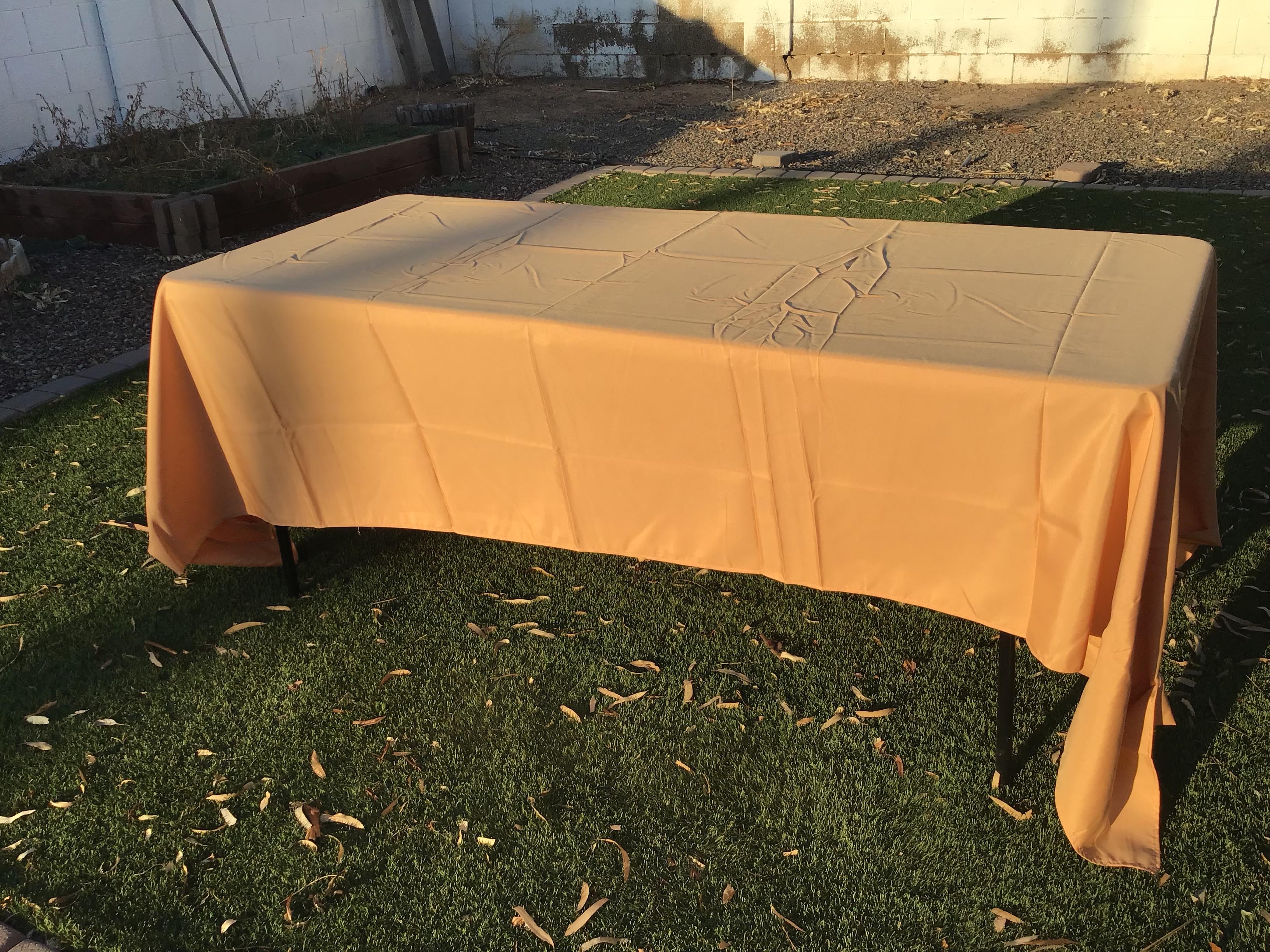 rectangle tablecloths (peach) - 60 x 120