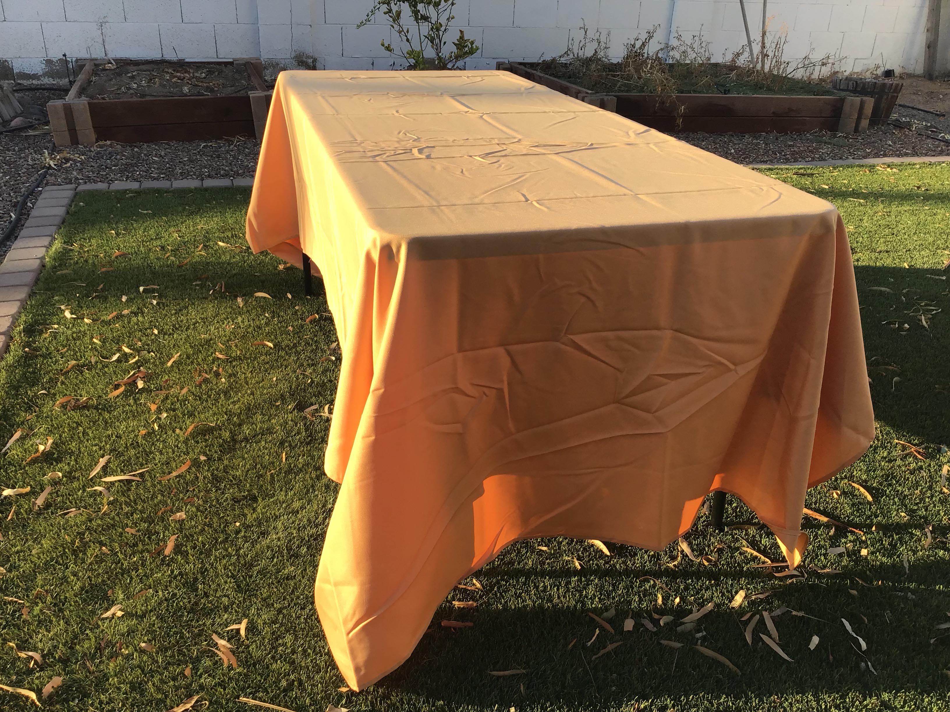 rectangle tablecloths (peach) - 60 x 120