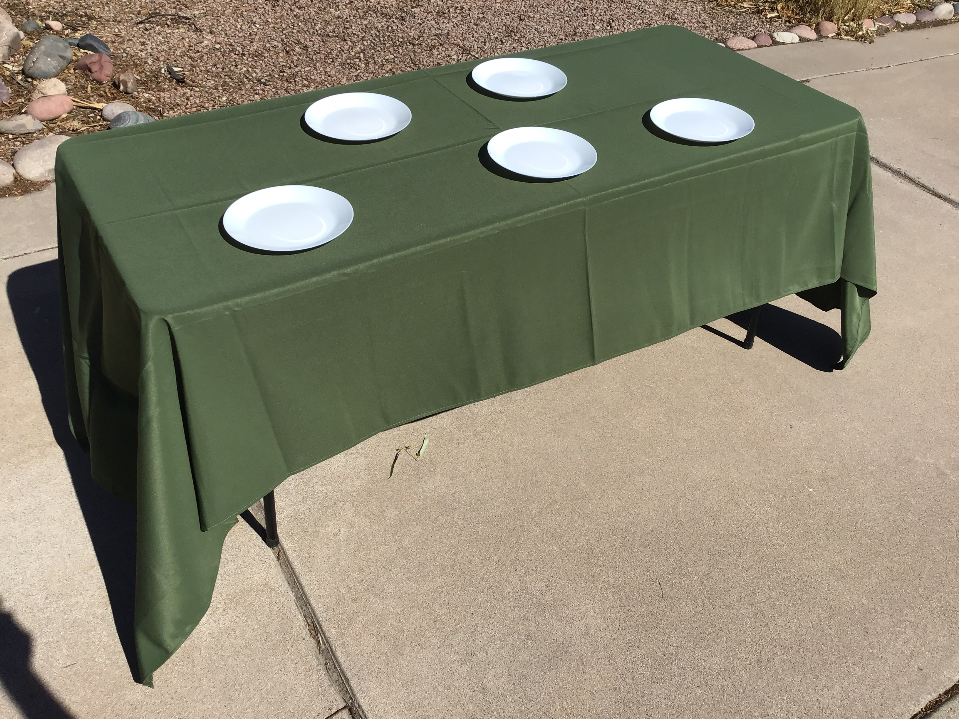 rectangle tablecloths (willow green) - 60 x 120