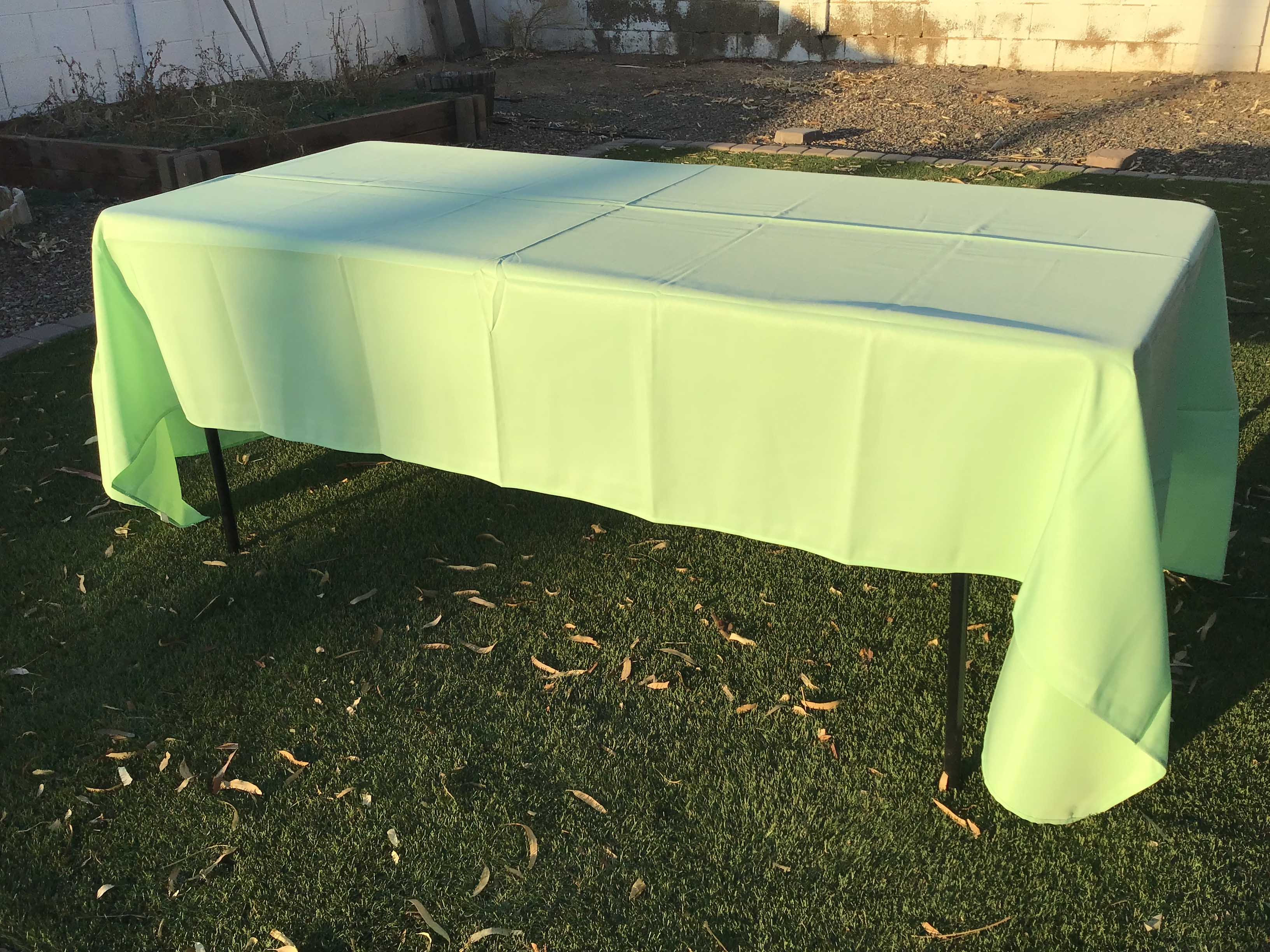 rectangle tablecloths (mint green) - 60 x 120