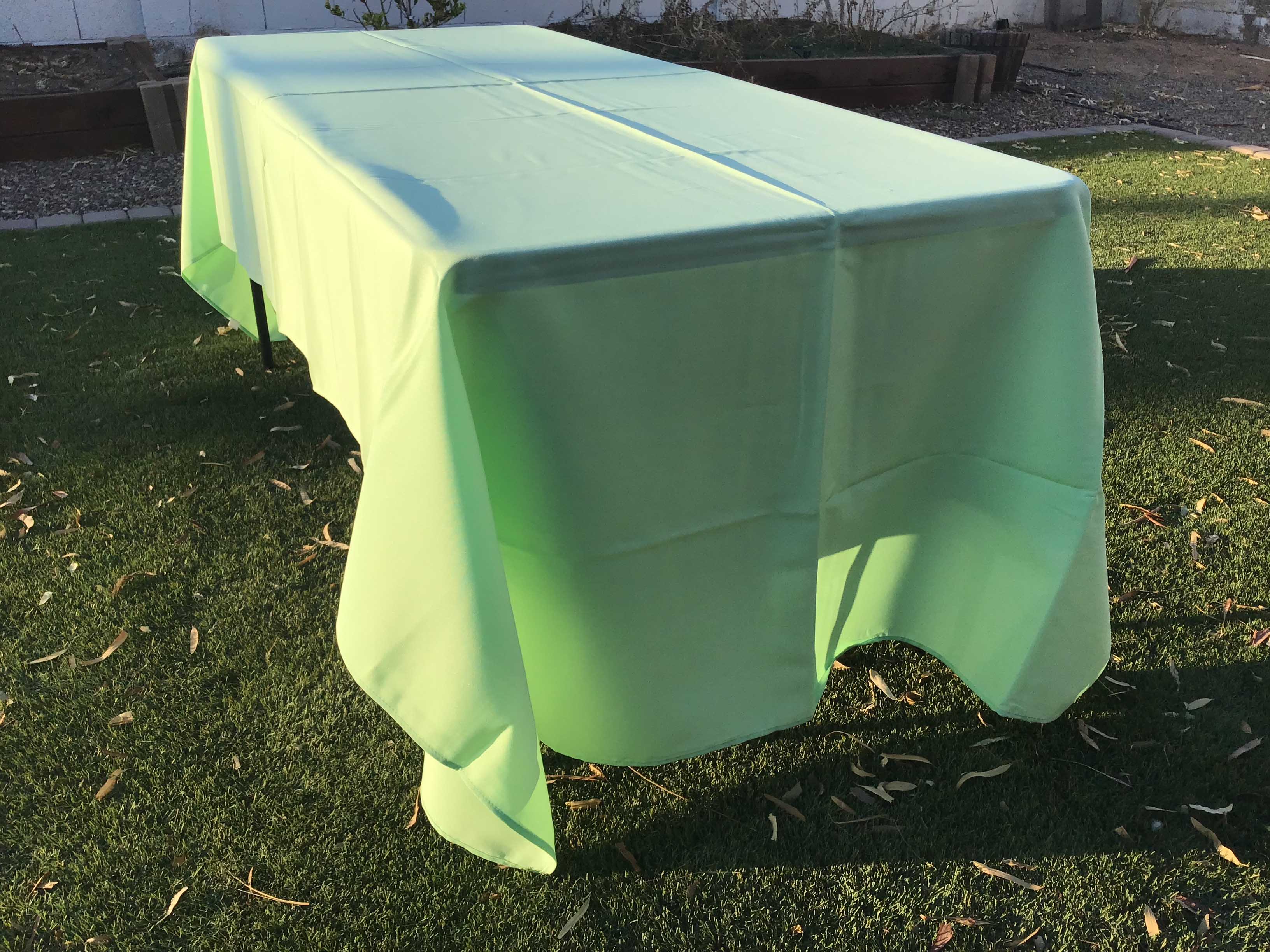 rectangle tablecloths (mint green) - 60 x 120