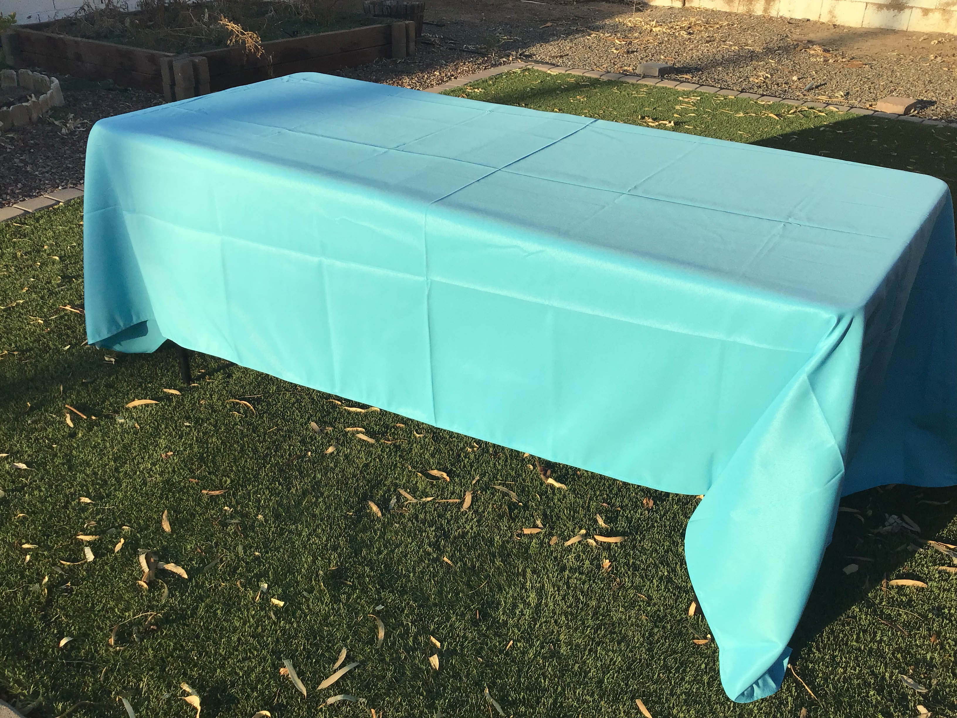 rectangle tablecloths (aqua blue) - 60 x 120