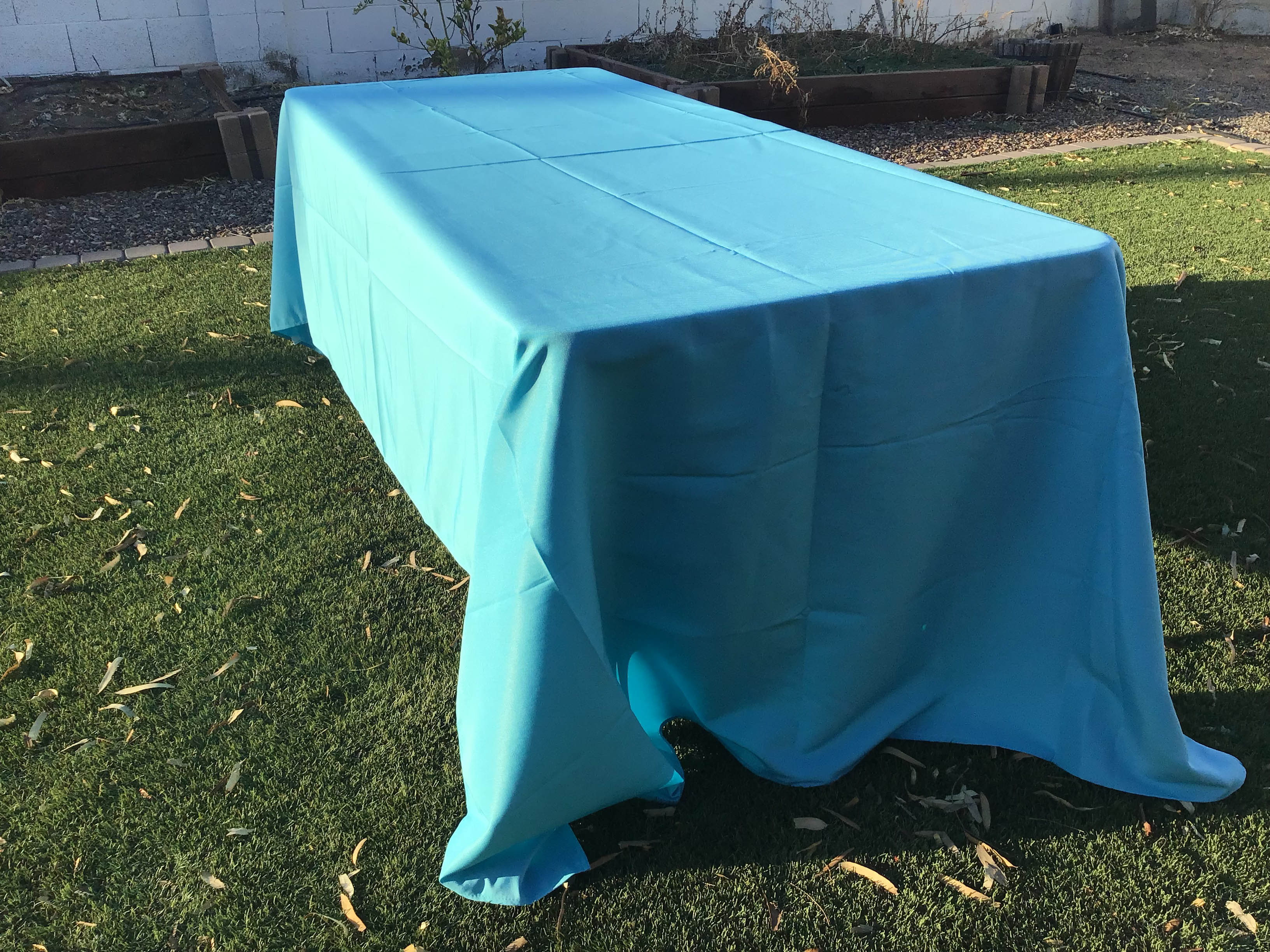 rectangle tablecloths (aqua blue) - 60 x 120