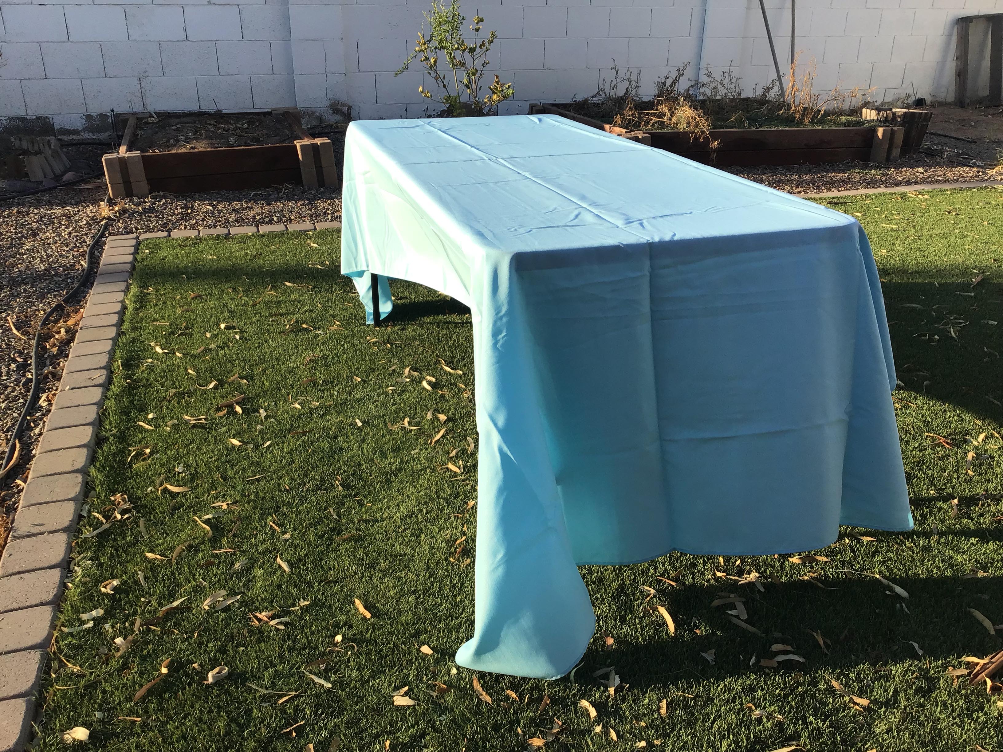 rectangle tablecloths (baby blue) - 60 x 120