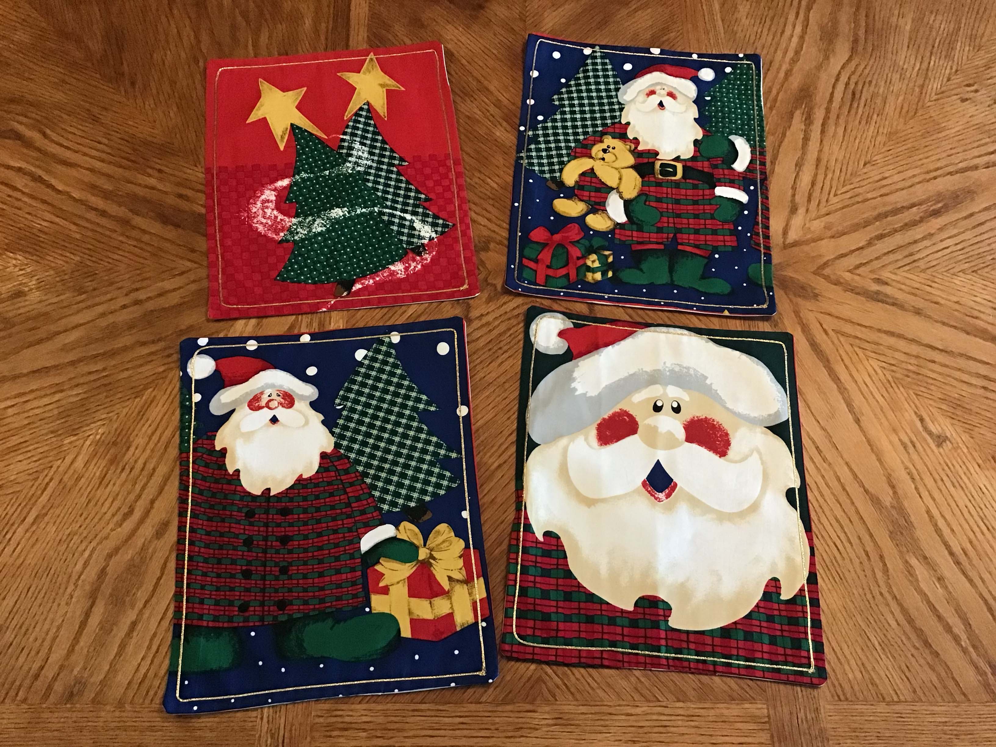 Christmas placemats / hotpads (set of 4)