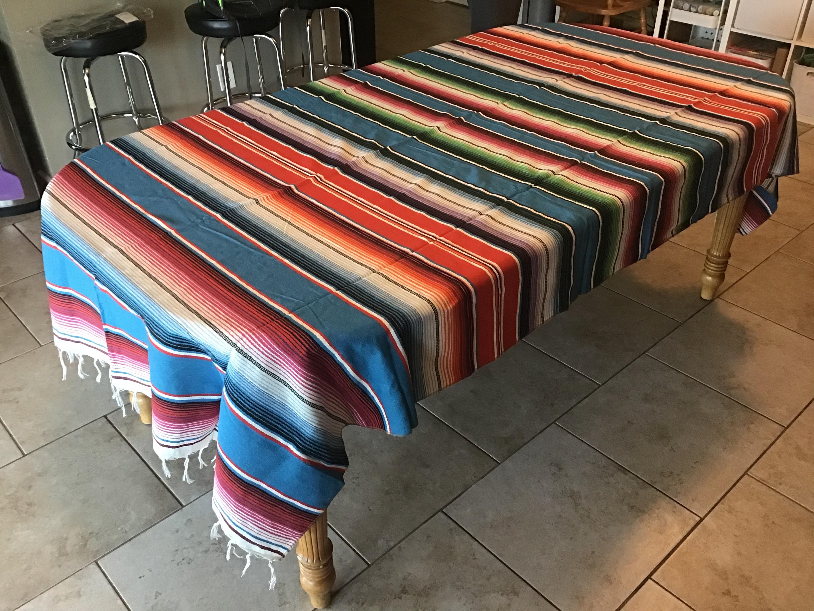 rectangle tablecloths (woven Mexican serape) - 57 x 102