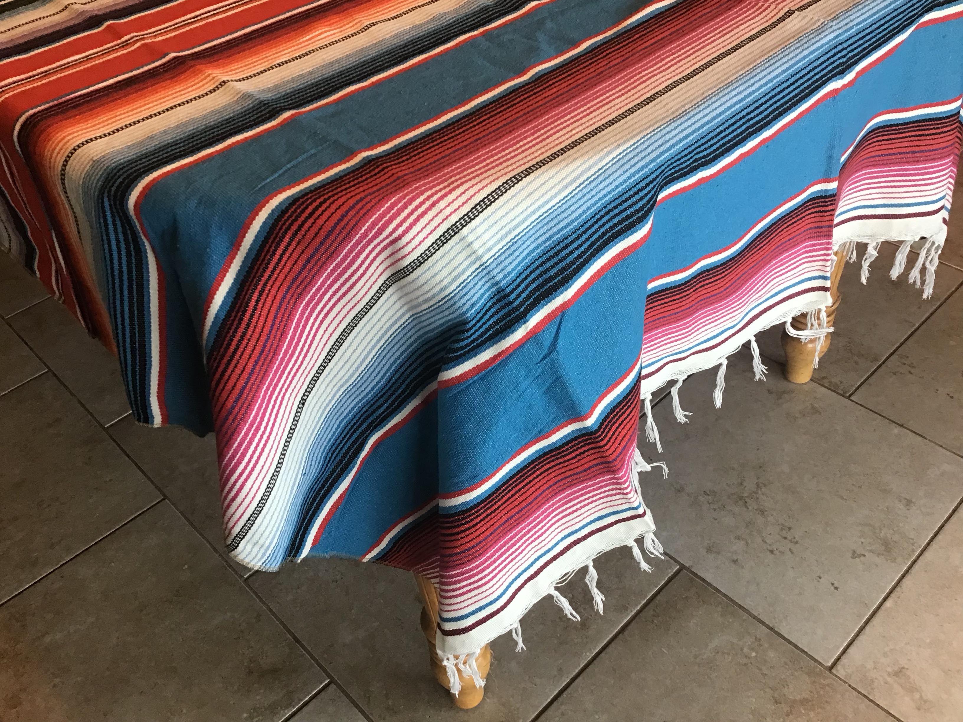 rectangle tablecloths (woven Mexican serape) - 57 x 102