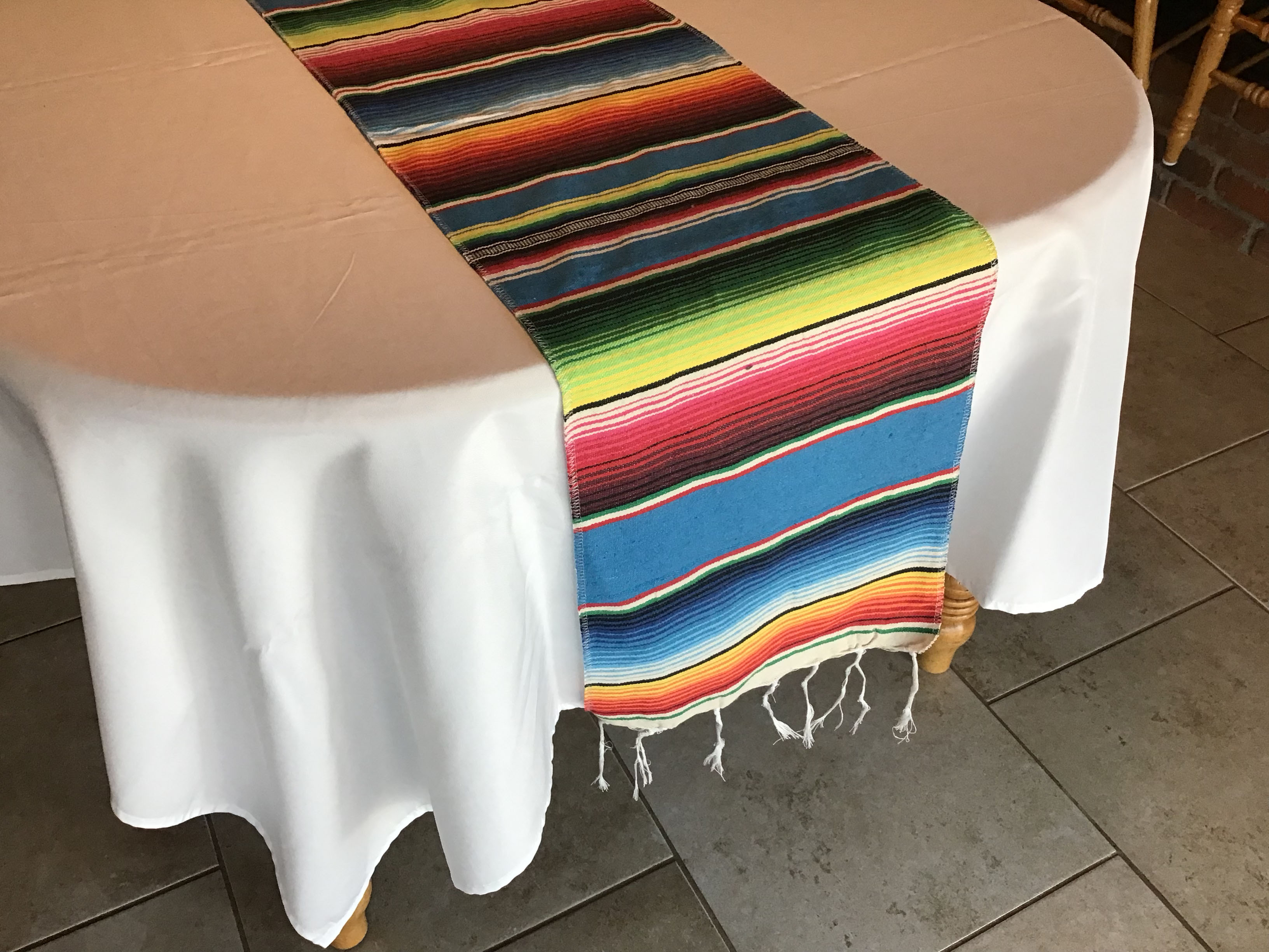 table runner (woven Mexican serape) - 13 x 102