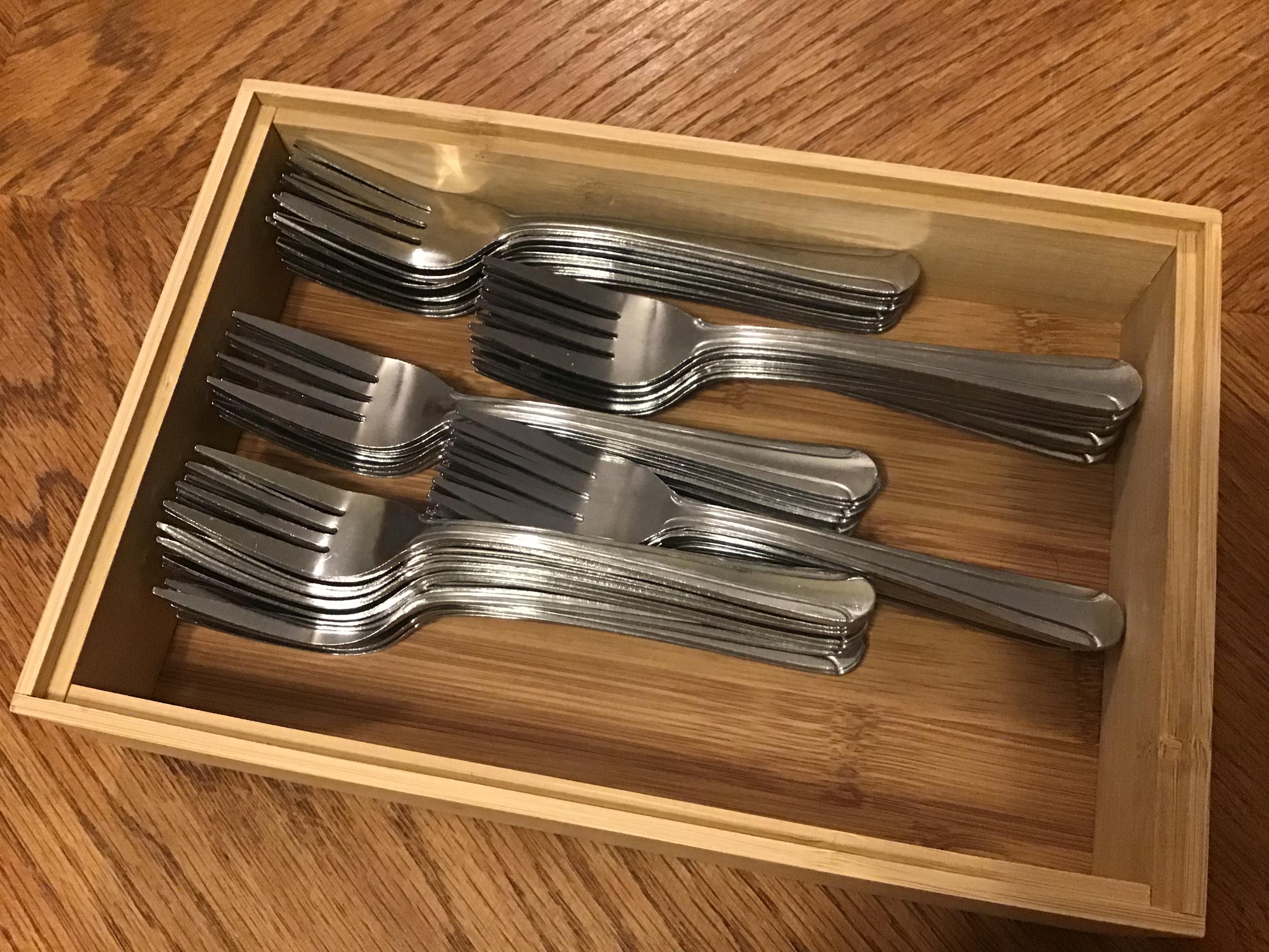 salad forks (stainless steel, International Gourmet by Ardous)