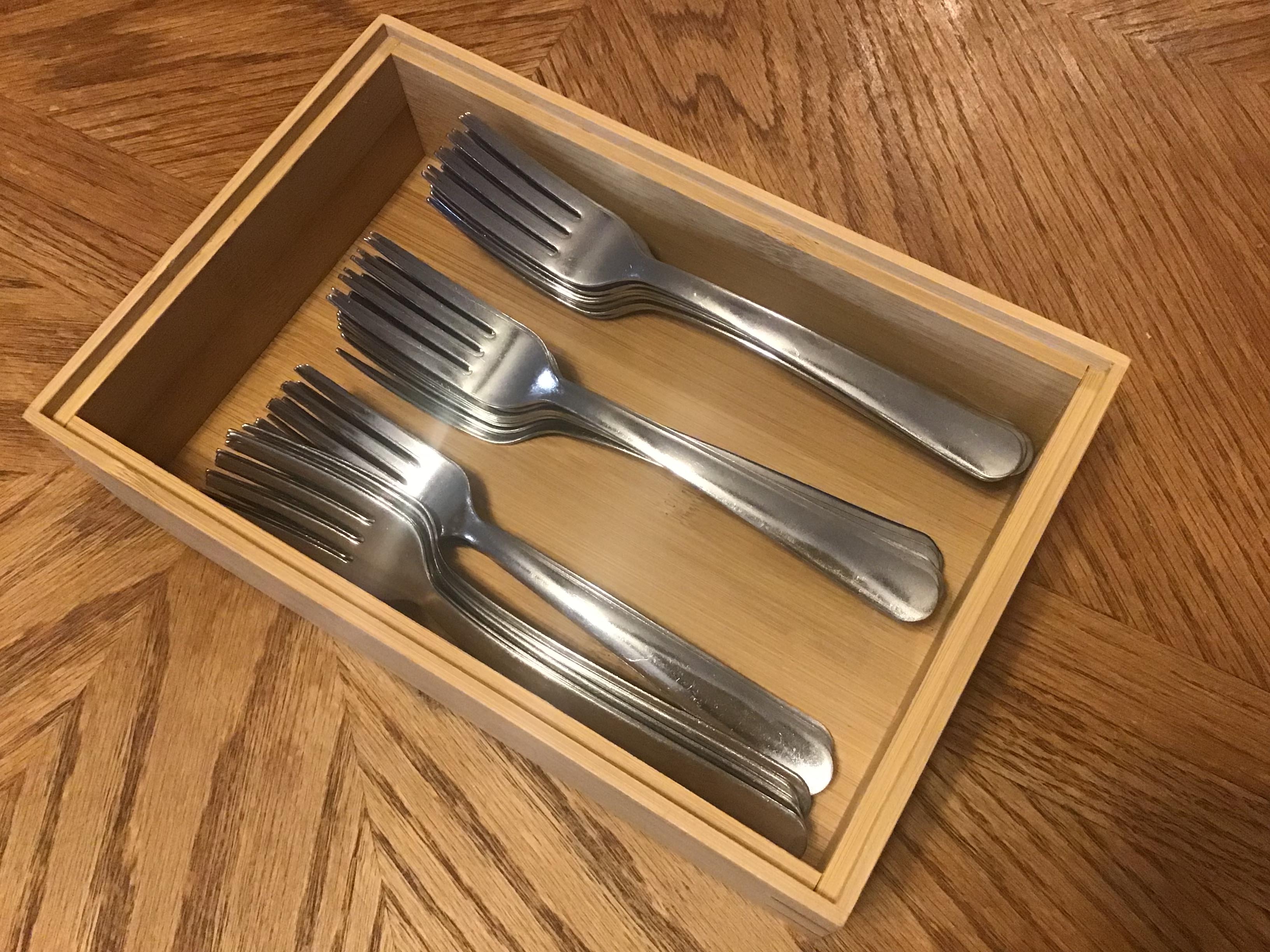 bamboo silverware holders