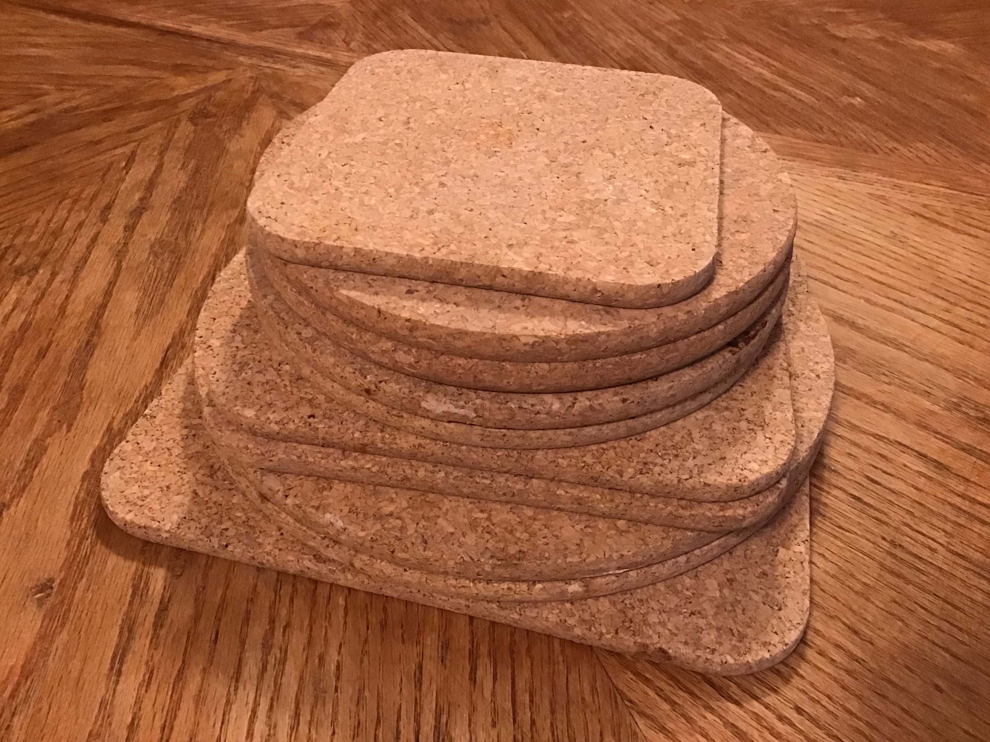 cork hot pads / pot holders (set)