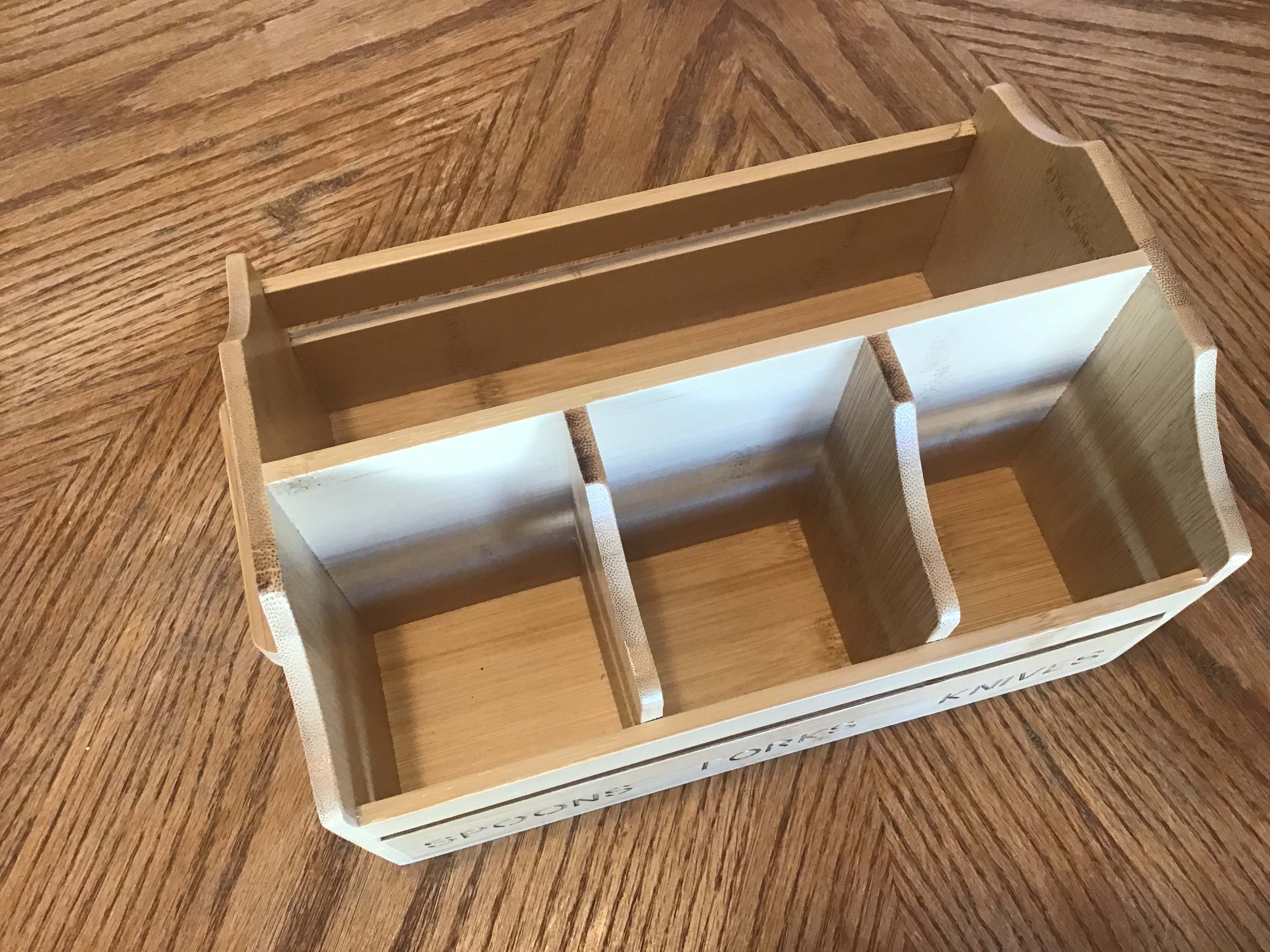 silverware and napkin holder (bamboo)