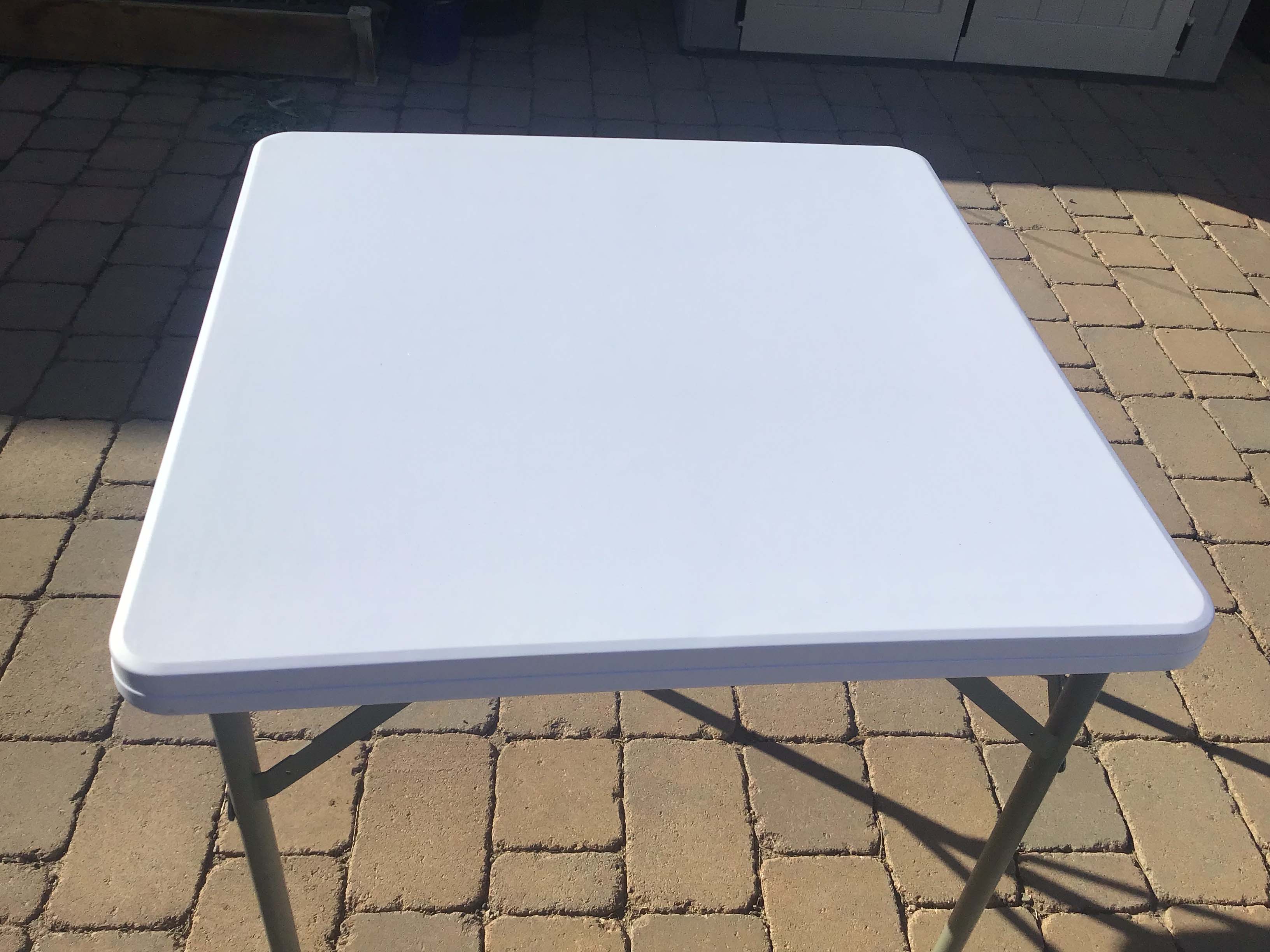 34 inch square table