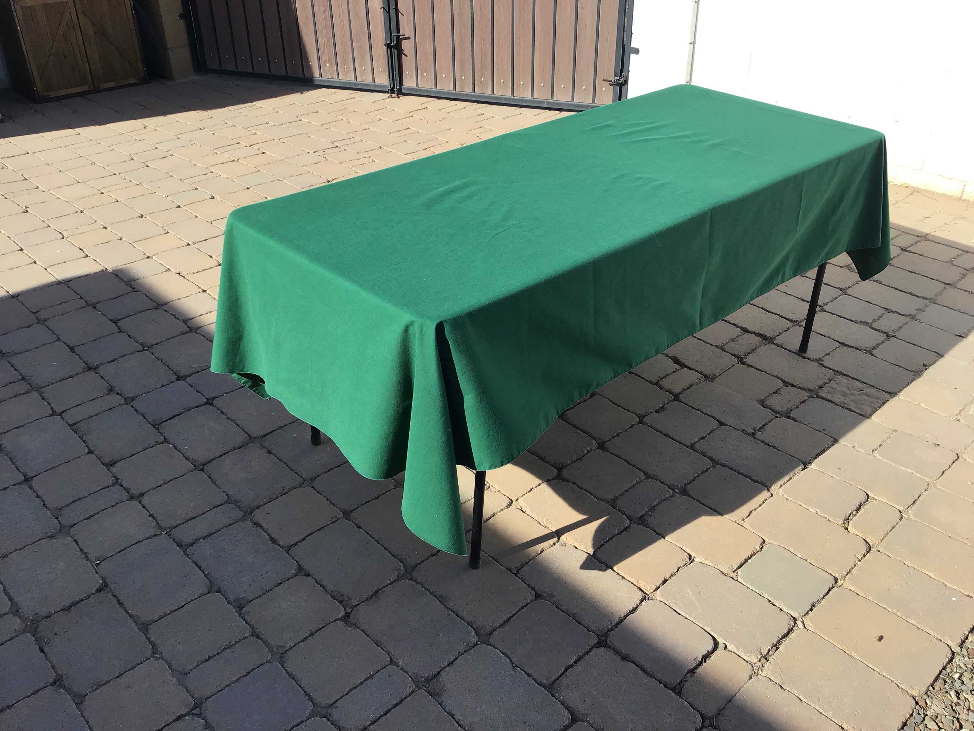 rectangle tablecloths (green, cotton) - 56 x 101