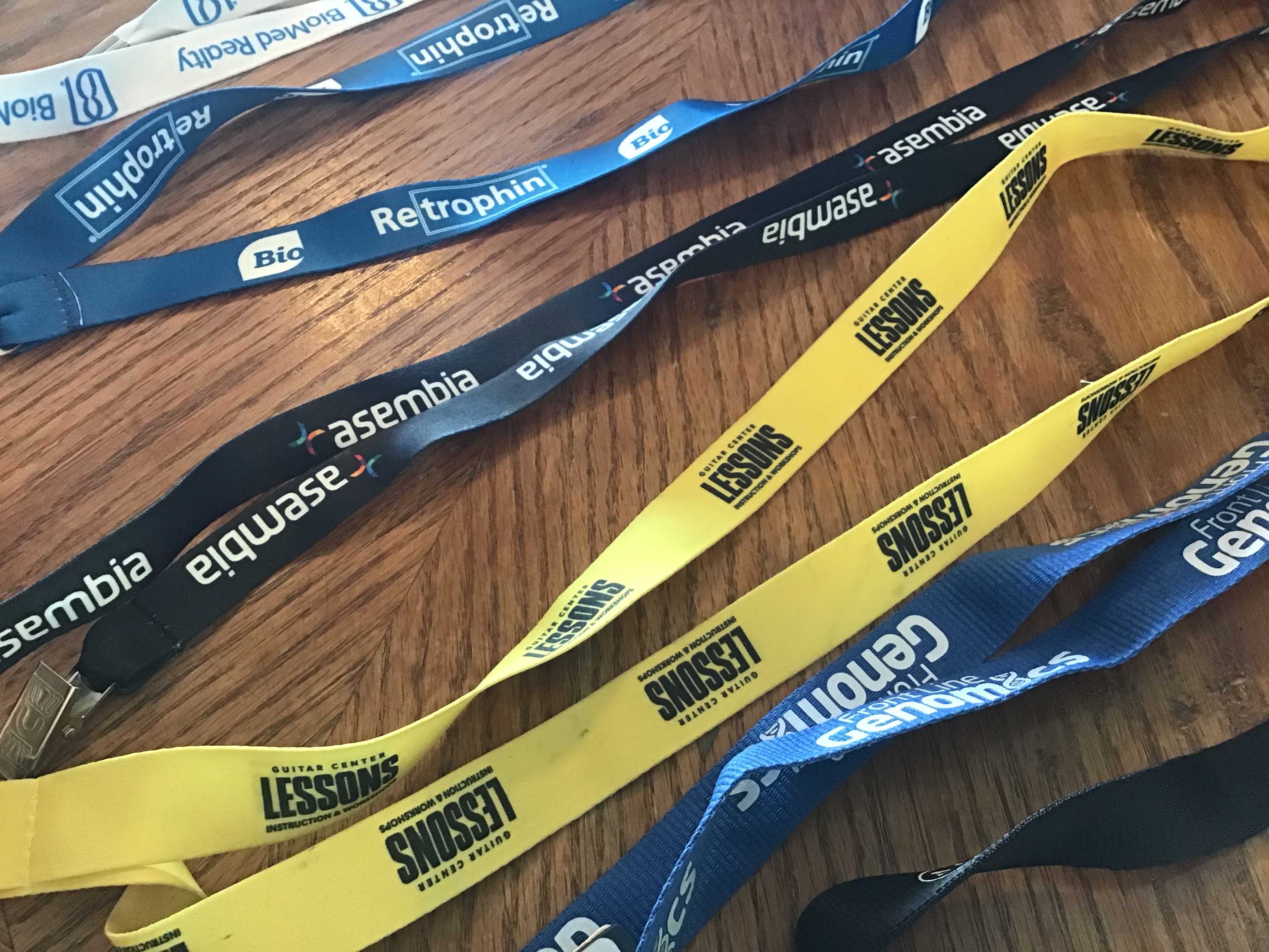 lanyards (more than 40)