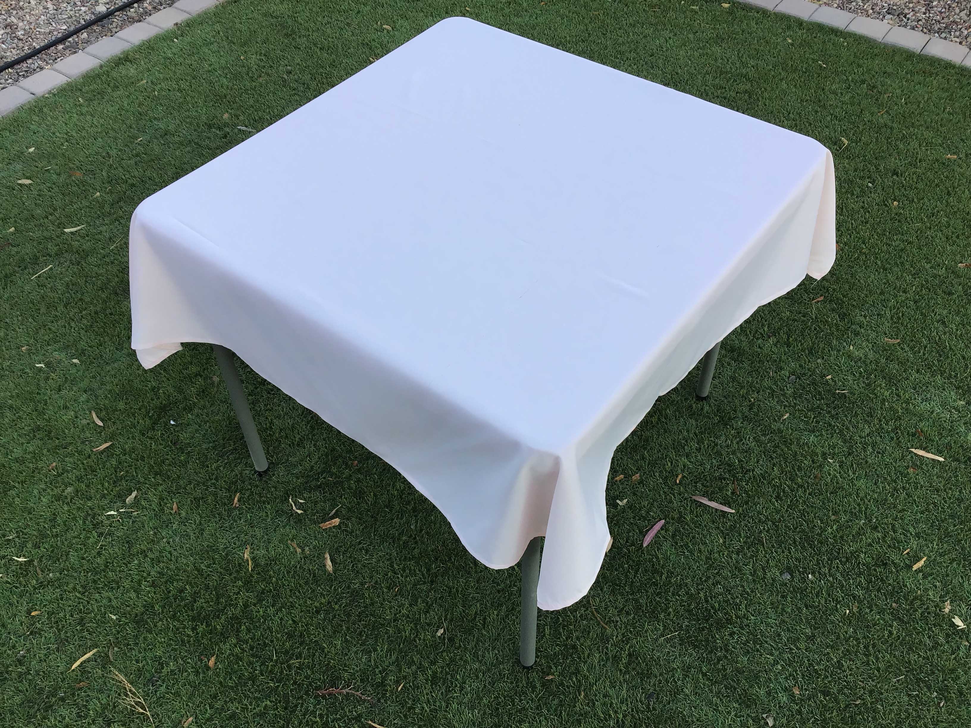 square tablecloths (blush / rose gold) - 54