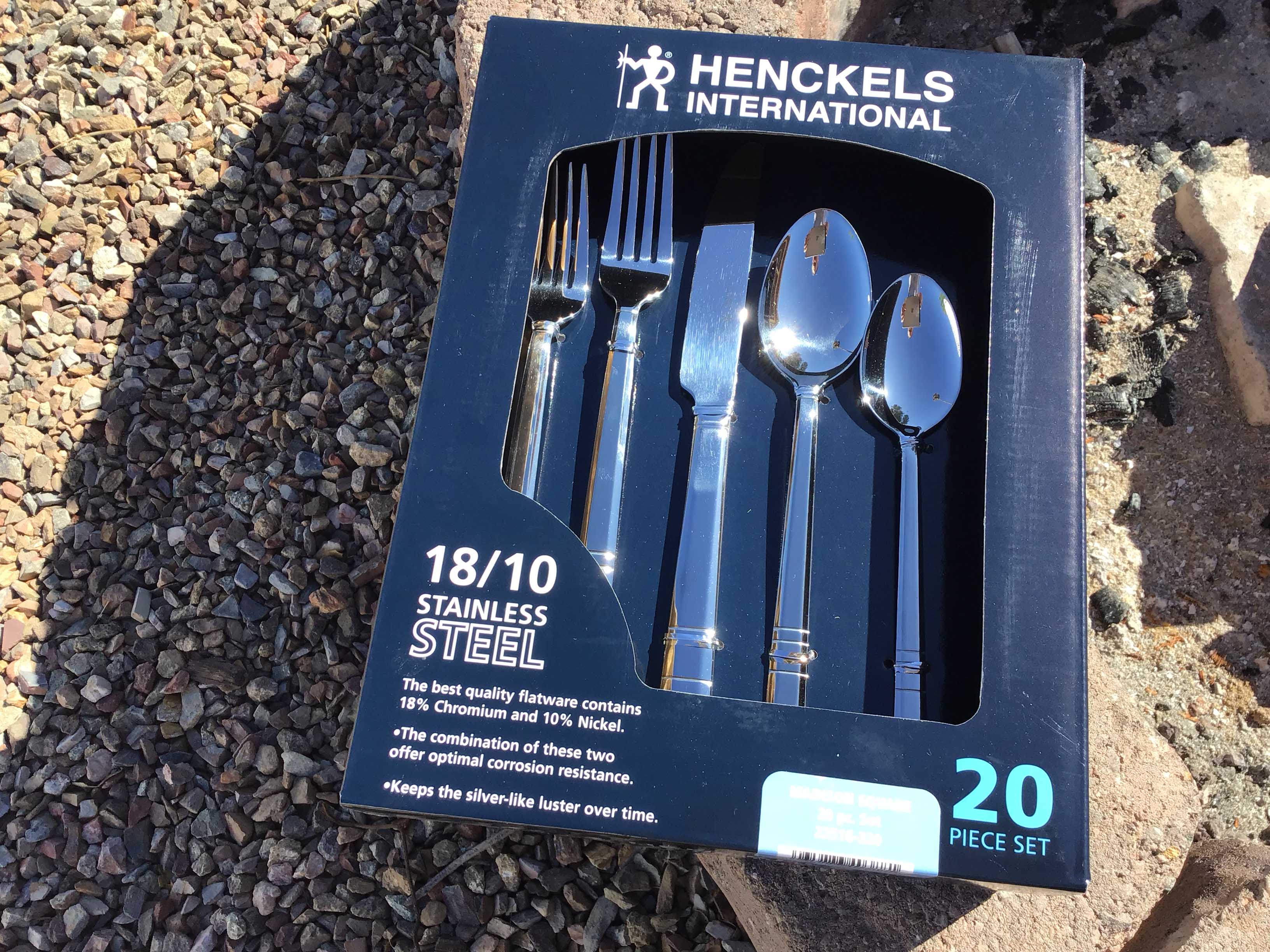 20-piece stainless steel flatware set (Henckels 18/10)