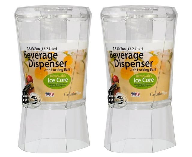 beverage dispenser with ice core (plastic)