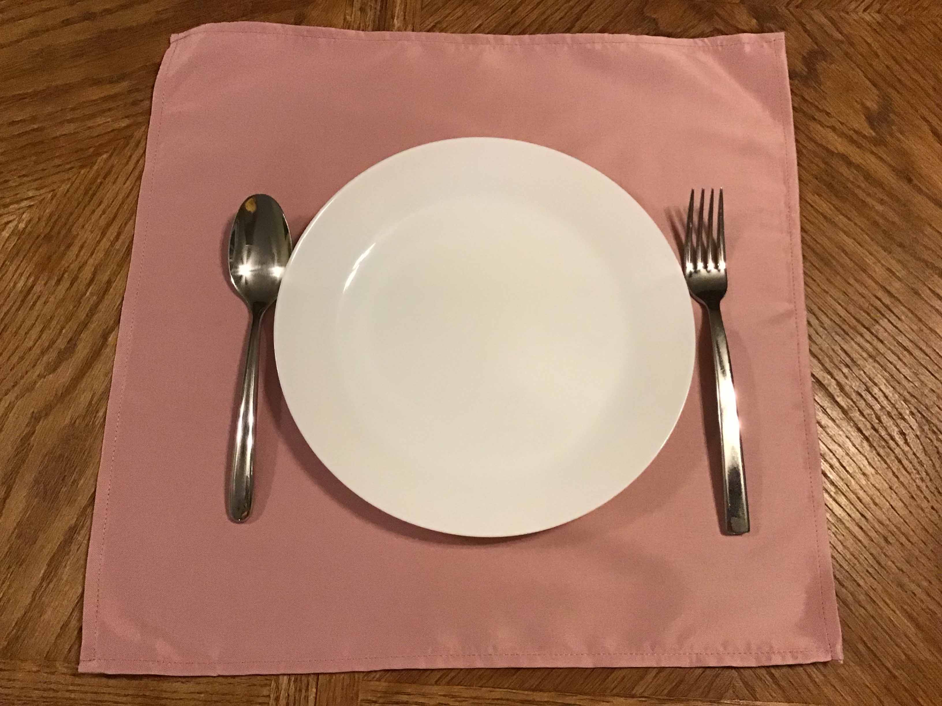cloth dinner napkins (dusty rose) - 17 x 17
