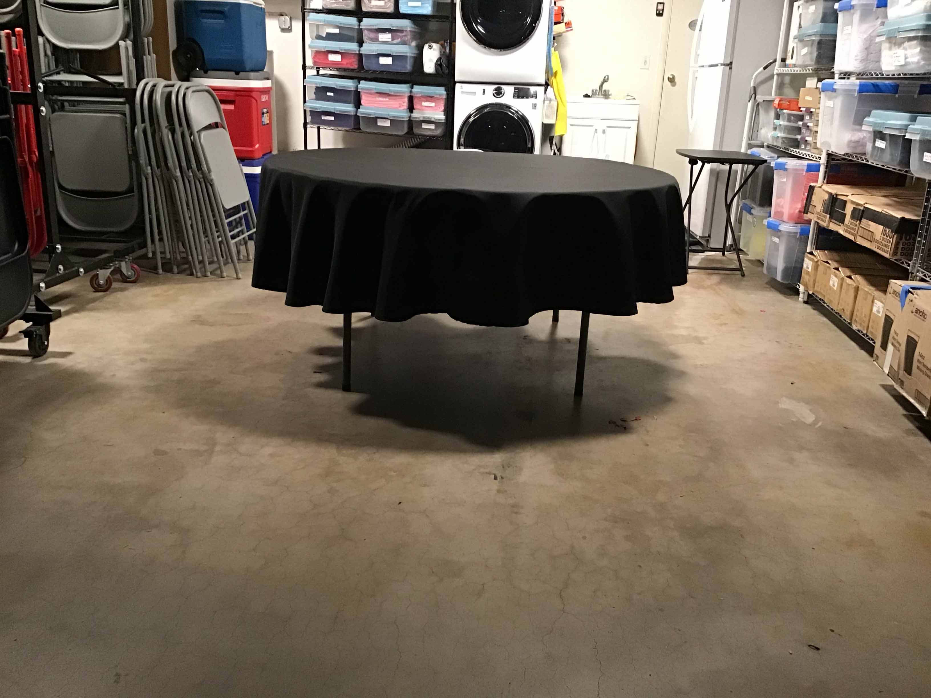 round tablecloths (black) - 90