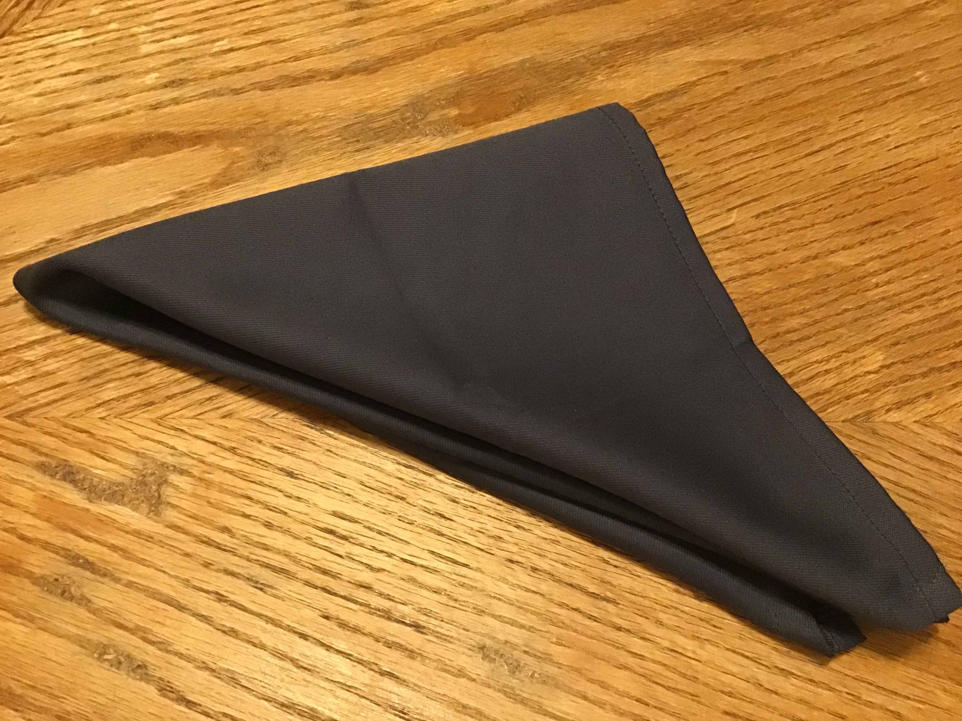 cloth dinner napkins (dark grey) - 18 x 18