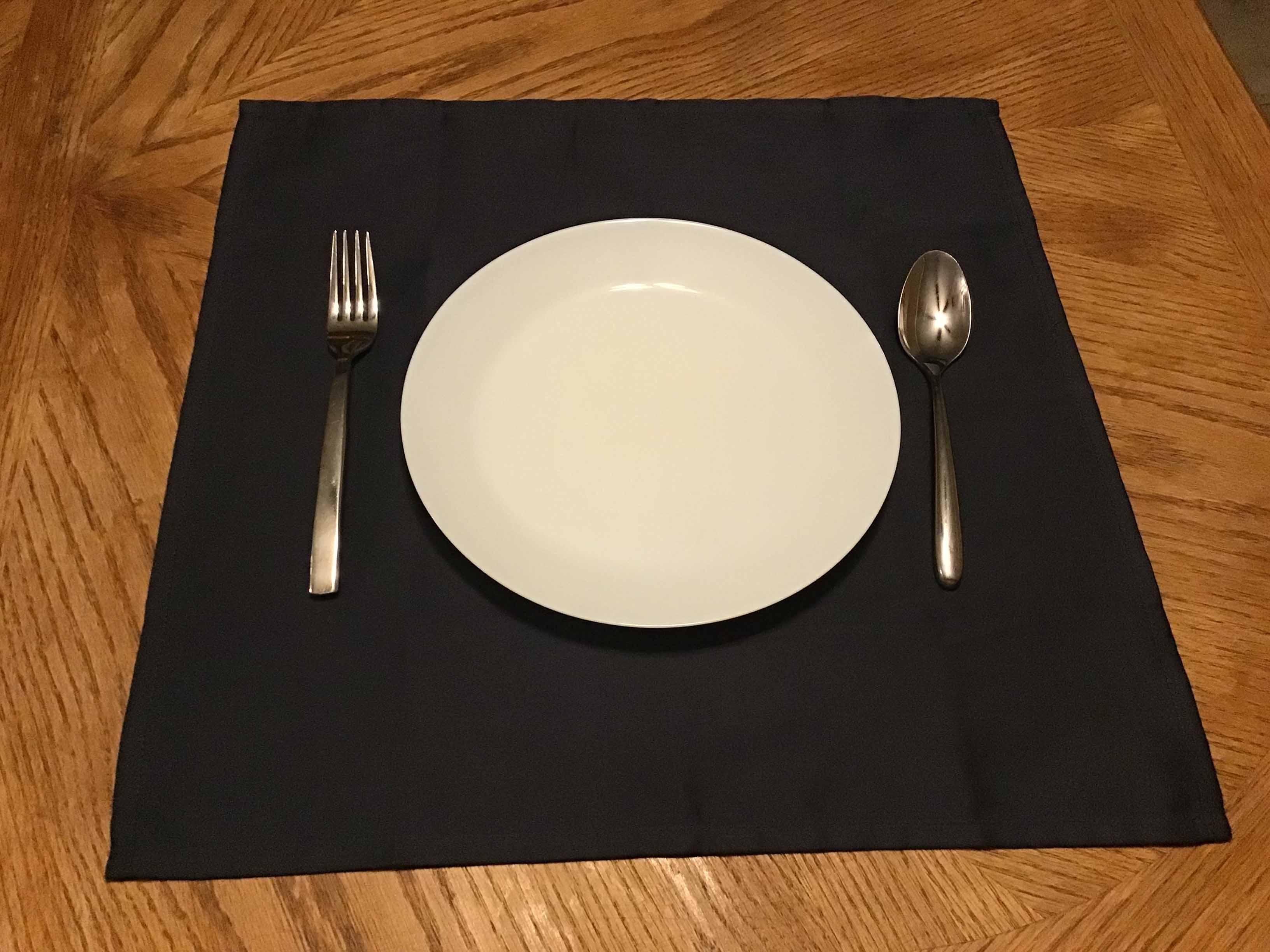 cloth dinner napkins (dark grey) - 18 x 18