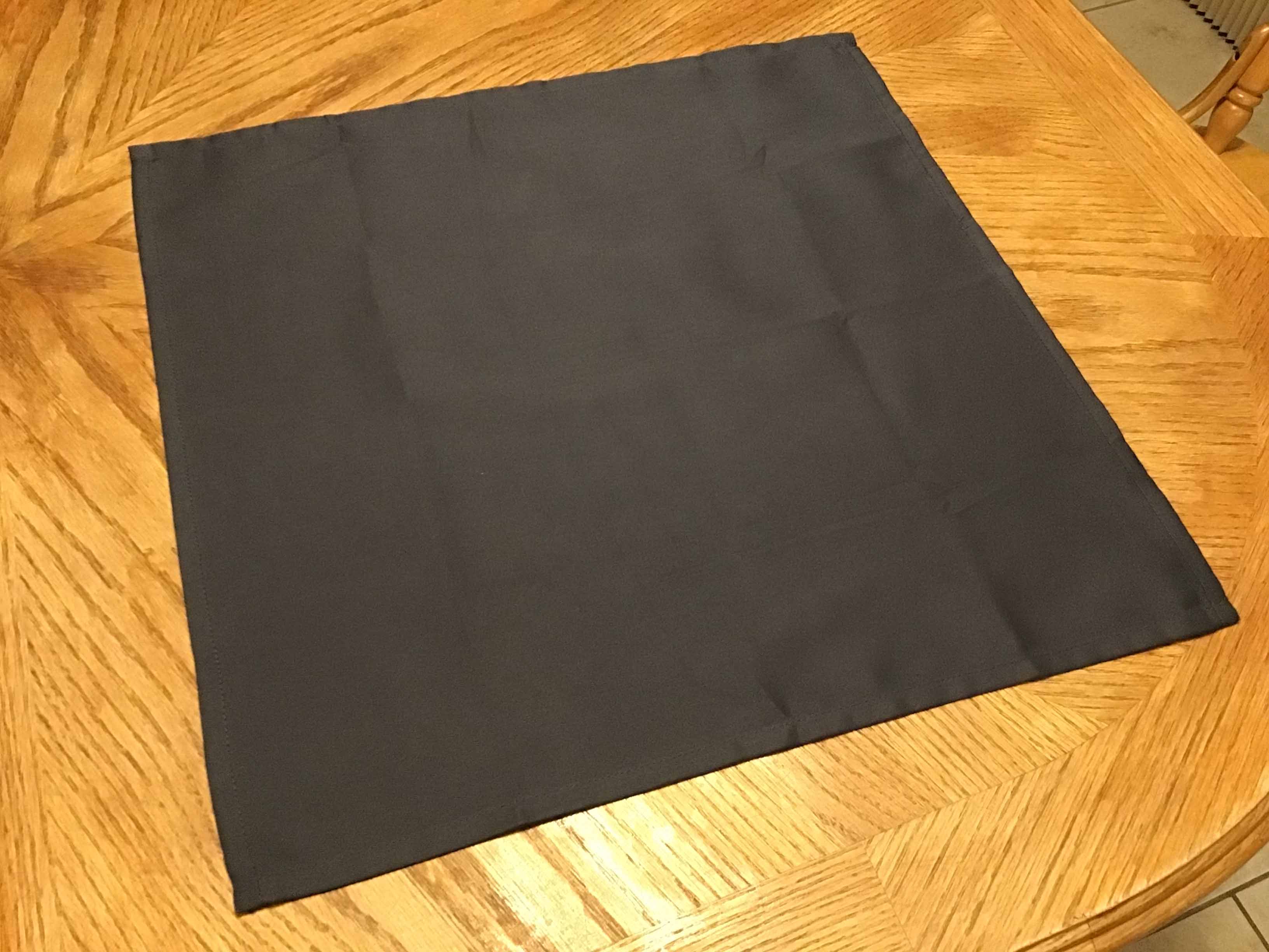 cloth dinner napkins (dark grey) - 18 x 18