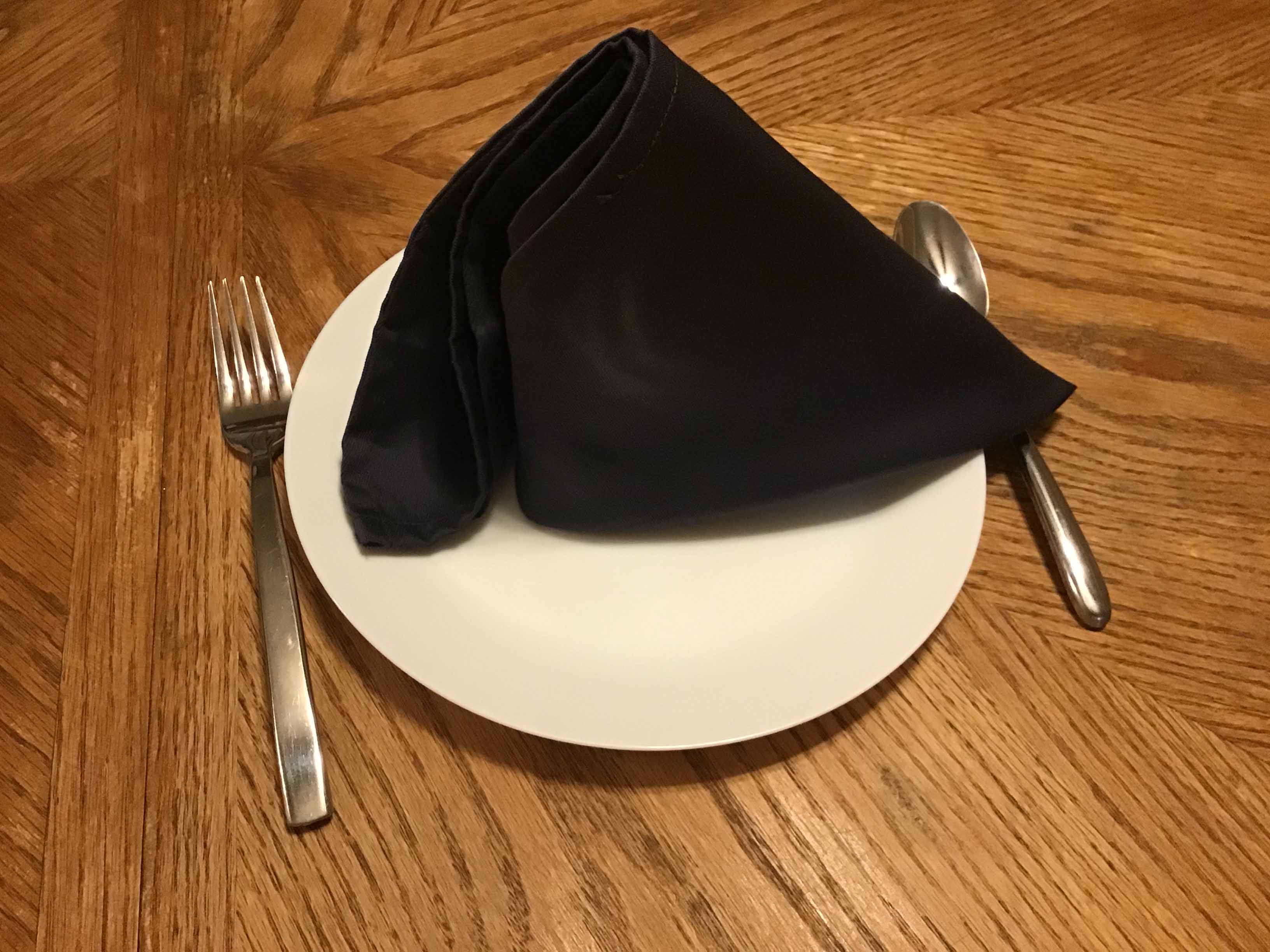 cloth dinner napkins (dark grey) - 18 x 18