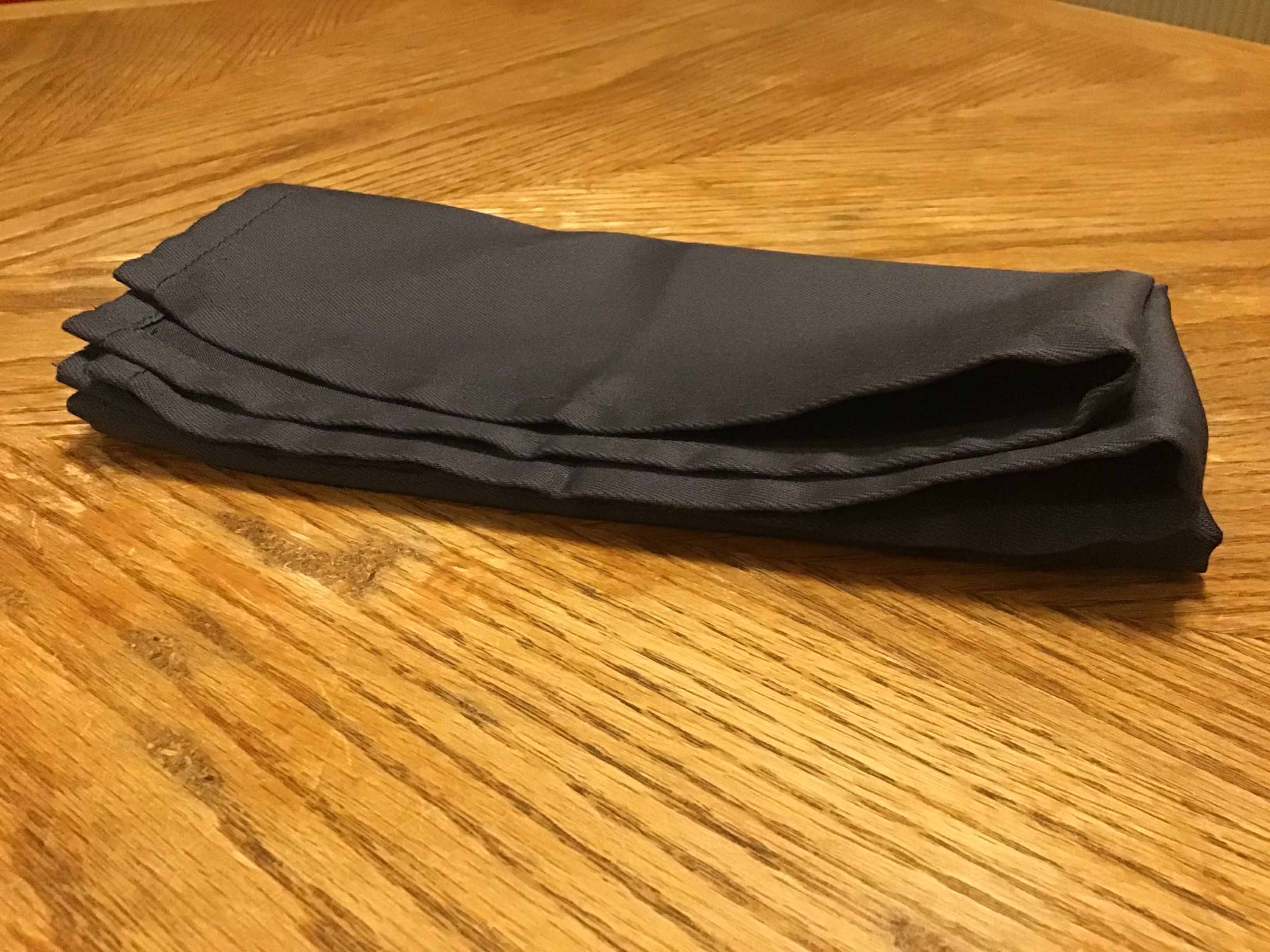 cloth dinner napkins (dark grey) - 18 x 18