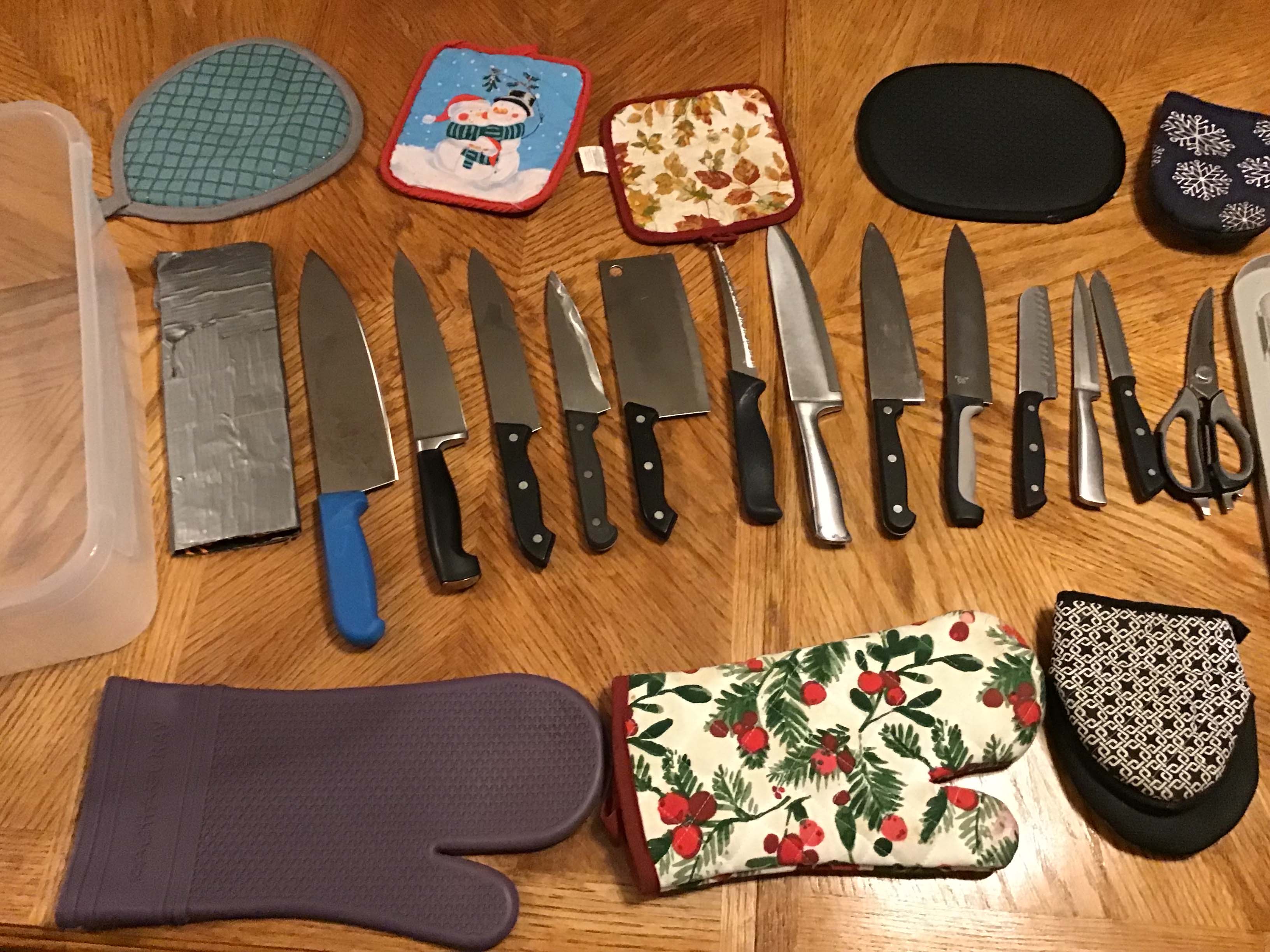 serving knives / carving knives tote