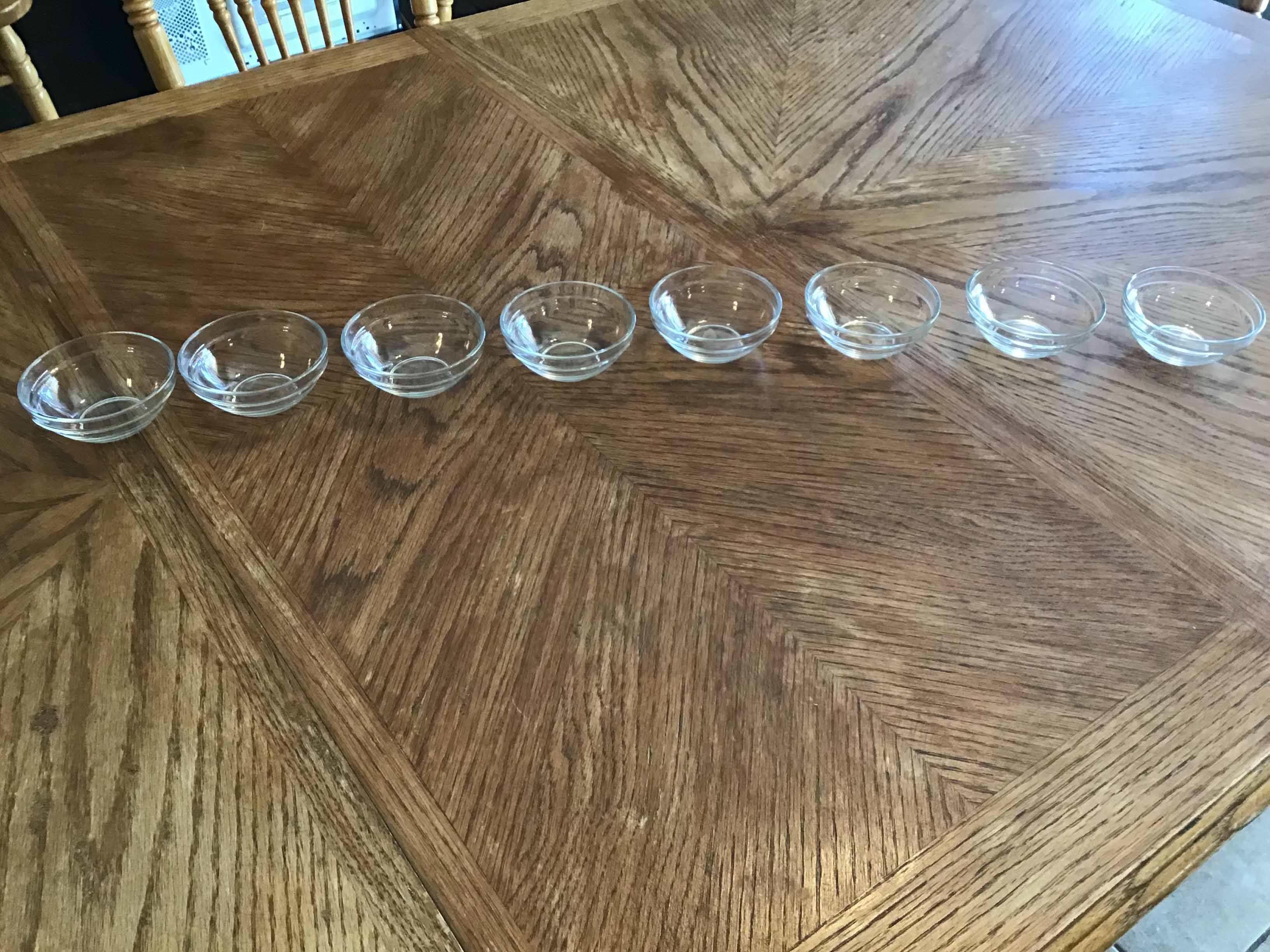 small glass bowls