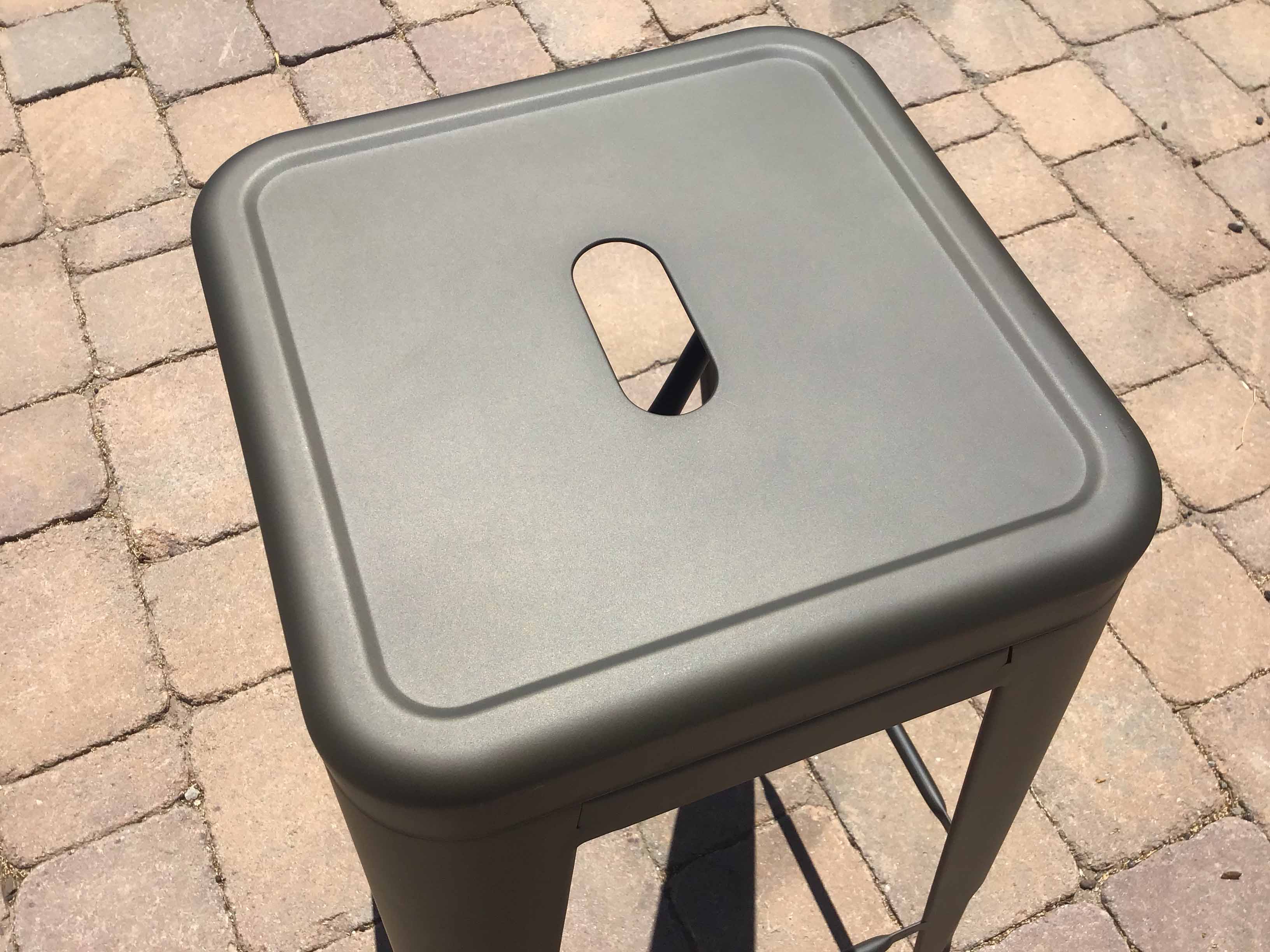 bar stools (black, metal) - 30 high