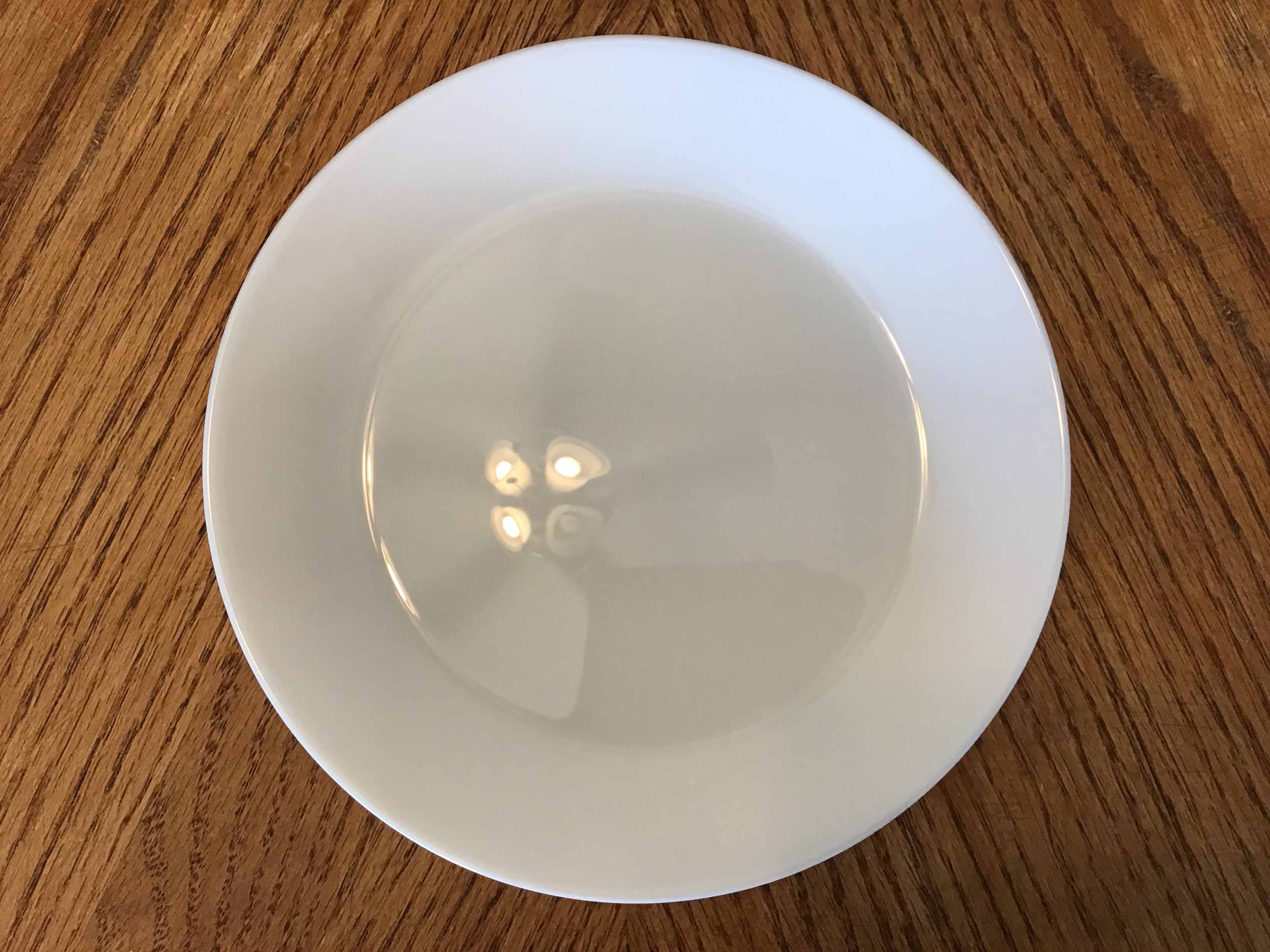 glass salad plates (white, Otfast) - 7 1/2”