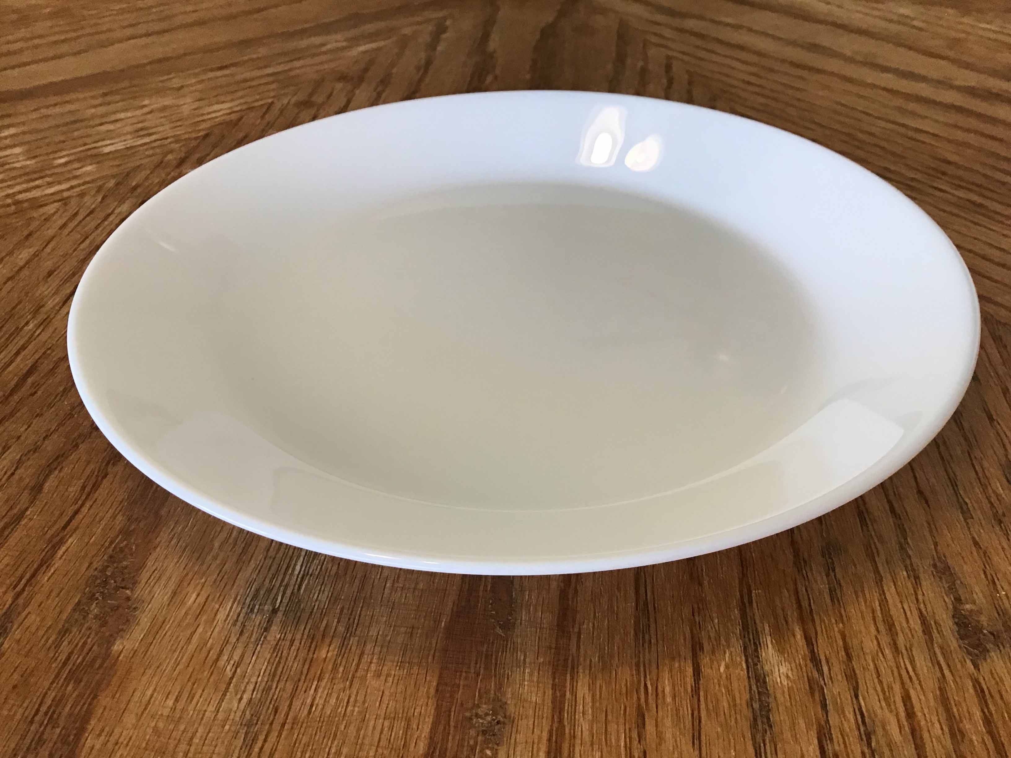 glass salad plates (white, Otfast) - 7 1/2”